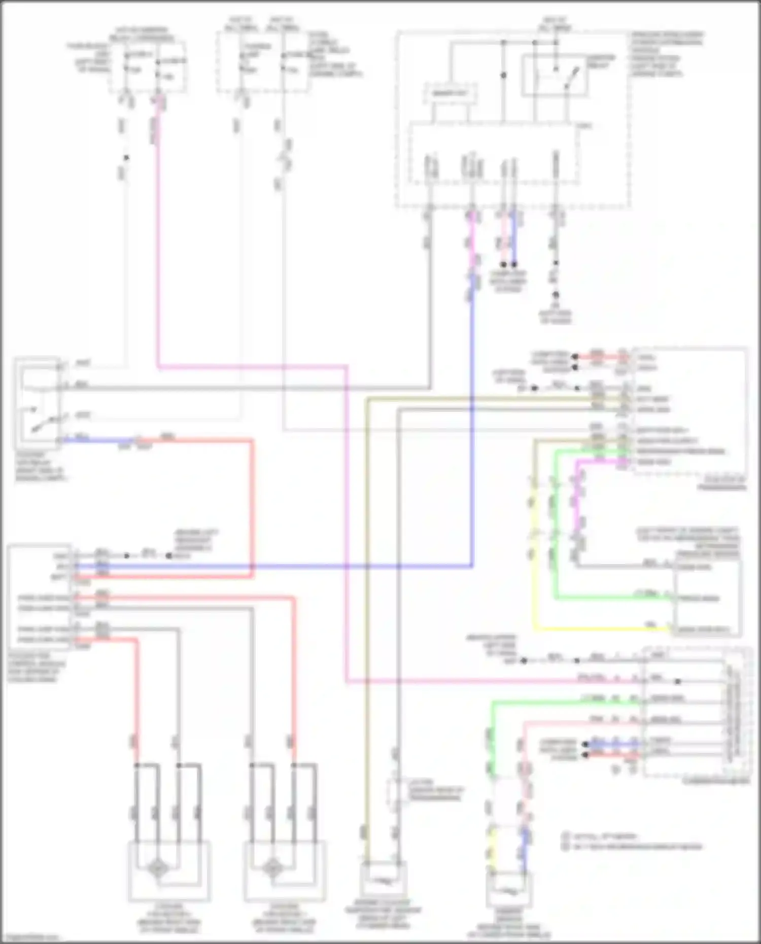 Wiring diagram relay 1 for Infiniti QX60 II (2021-2024) (2 of 2)