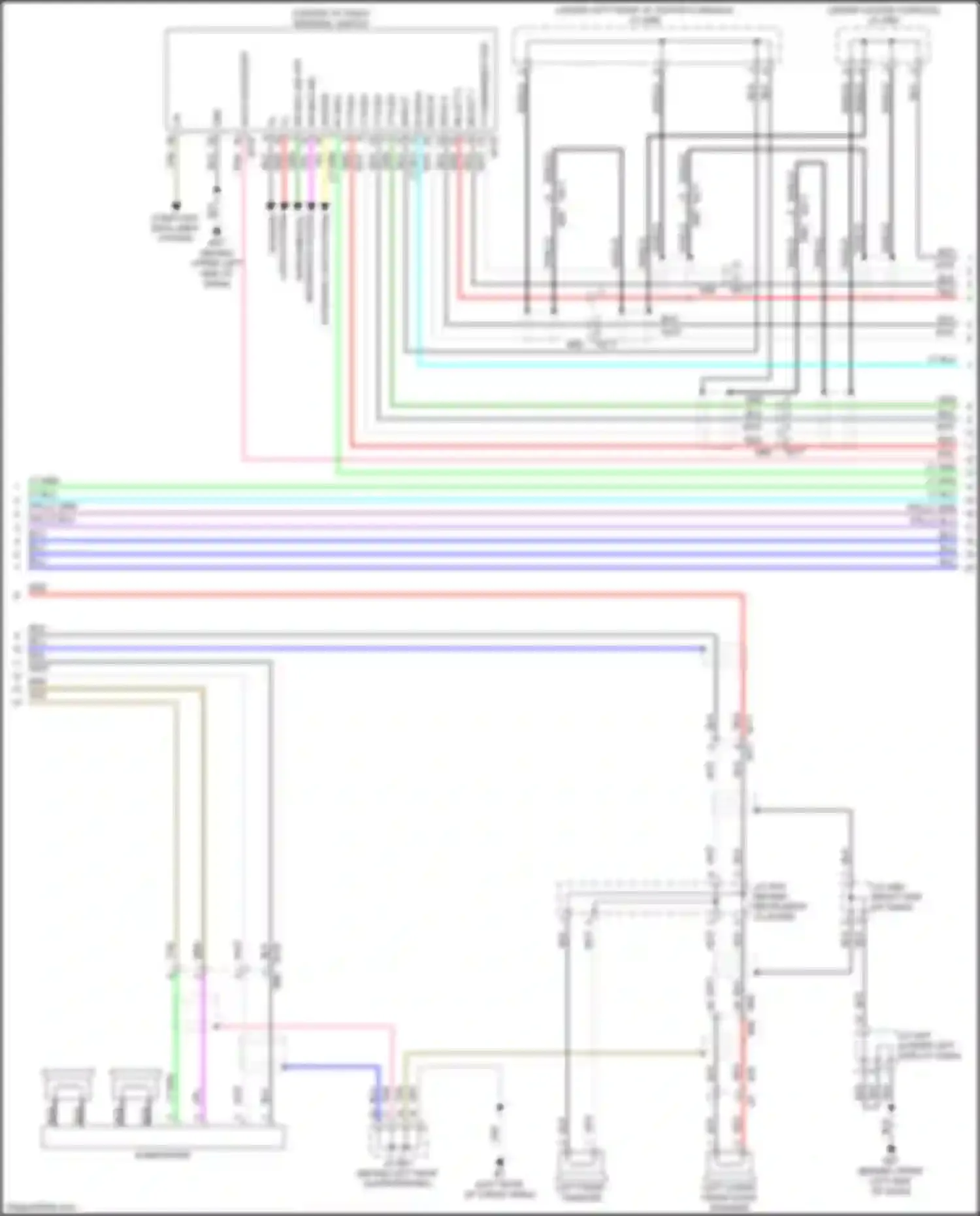 Wiring diagram restraints system for Infiniti QX60 II (2021-2024) (1 of 4)