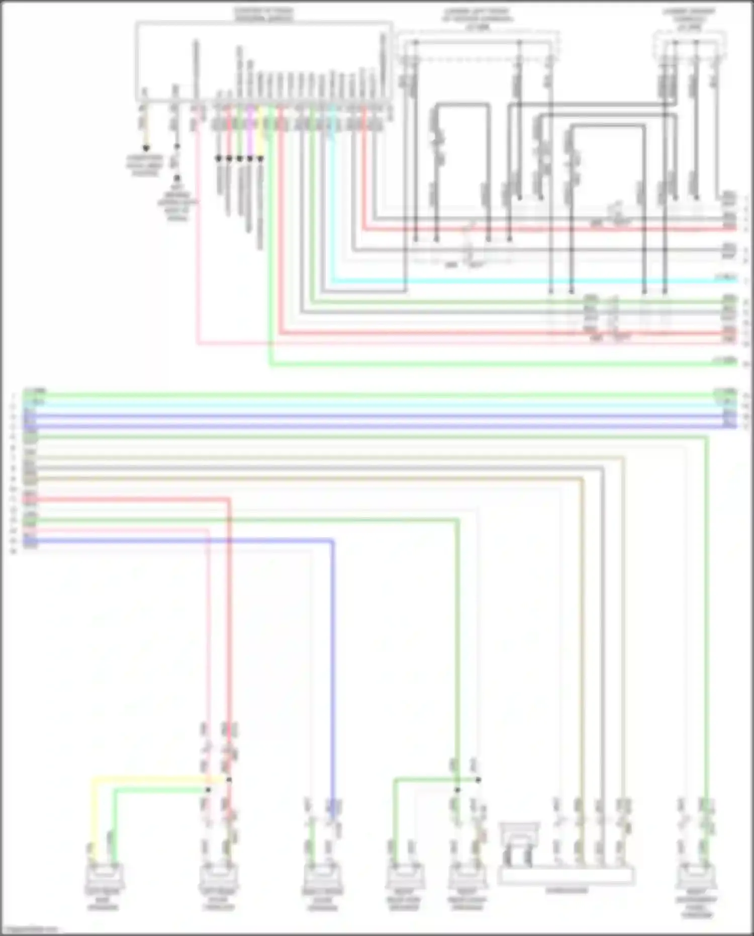 Wiring diagram restraints system for Infiniti QX60 II (2021-2024) (2 of 4)