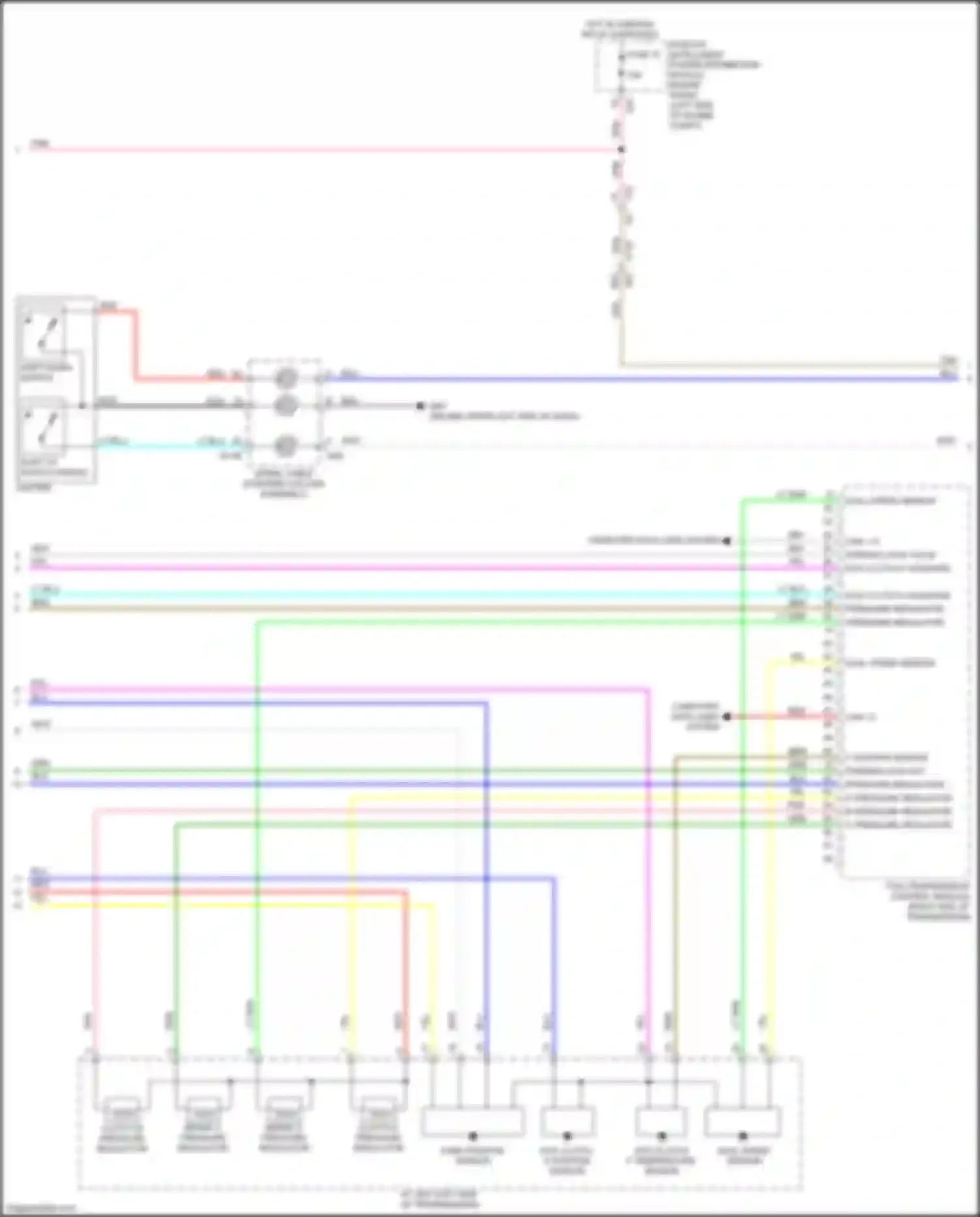 Wiring diagram (right side of transmission for Infiniti QX60 II (2021-2024) (2 of 6)