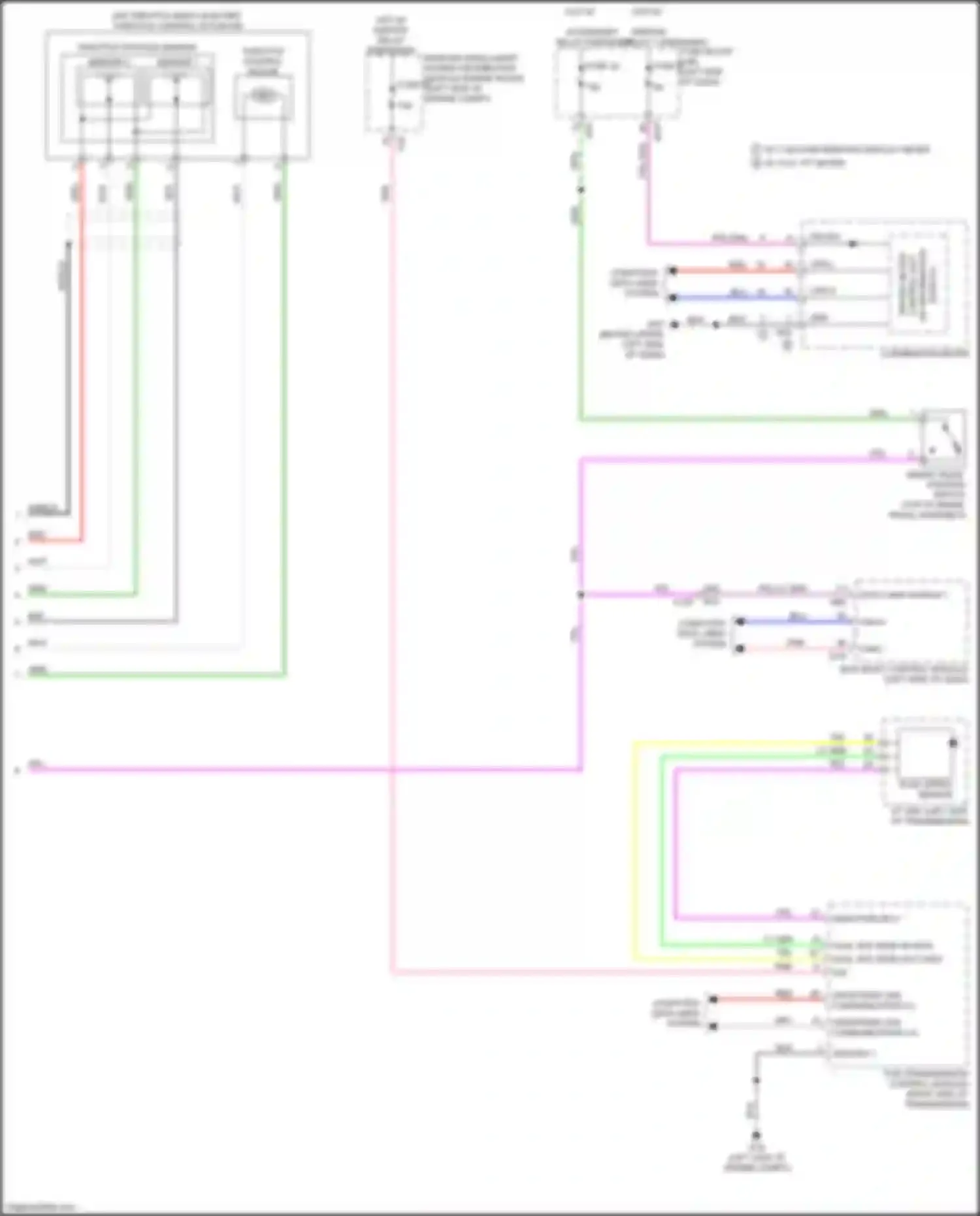 Wiring diagram throttle position sensor for Infiniti QX60 II (2021-2024) (1 of 2)
