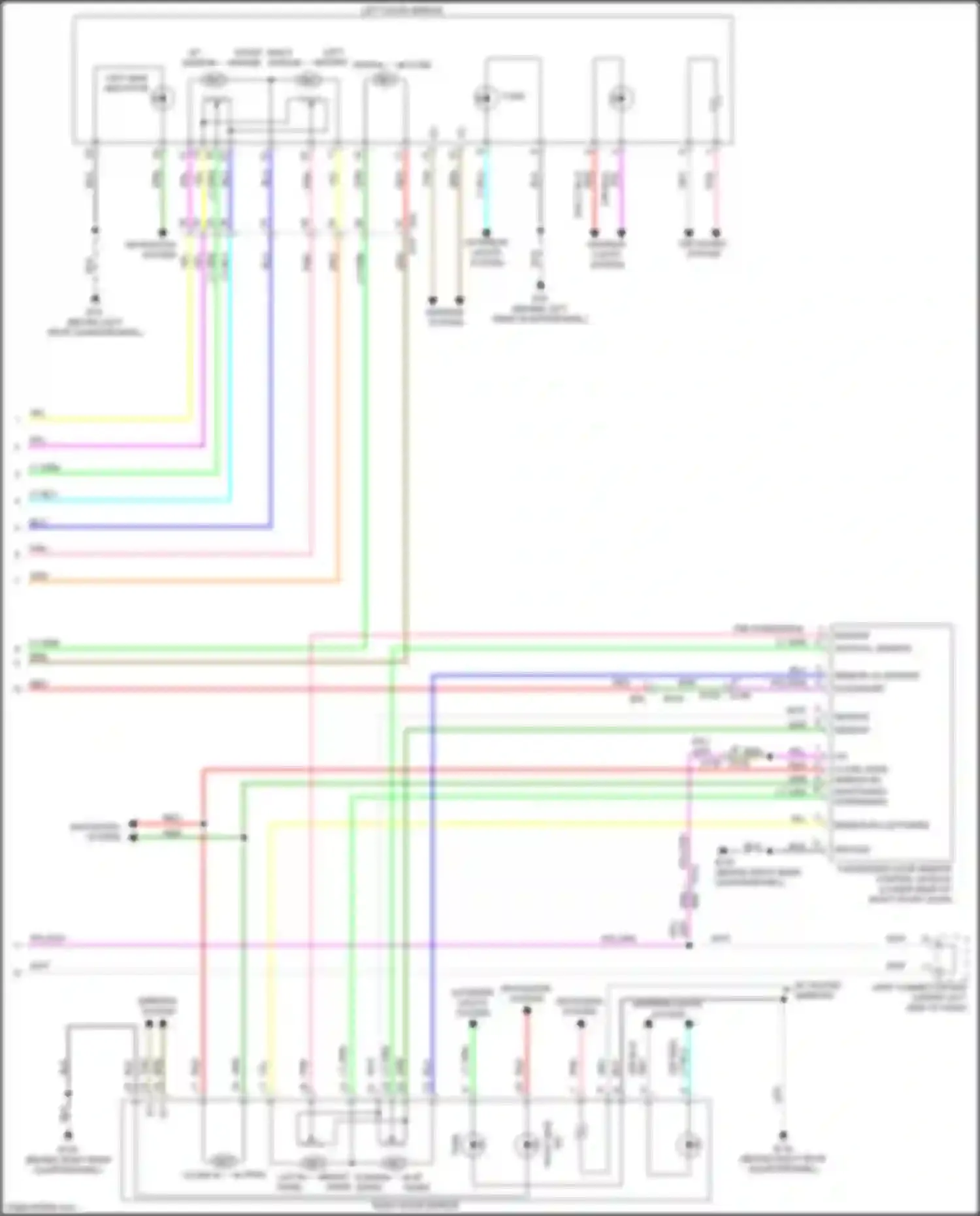 Wiring diagram up ward for Infiniti QX60 II (2021-2024) (1 of 1)