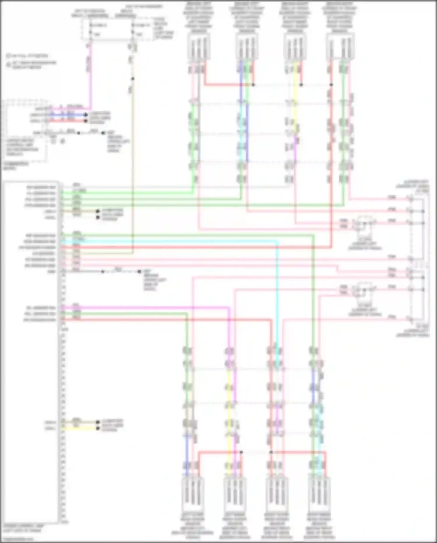 Wiring diagram w/ 7 inch information display meter for Infiniti QX60 II (2021-2024) (30 of 34)