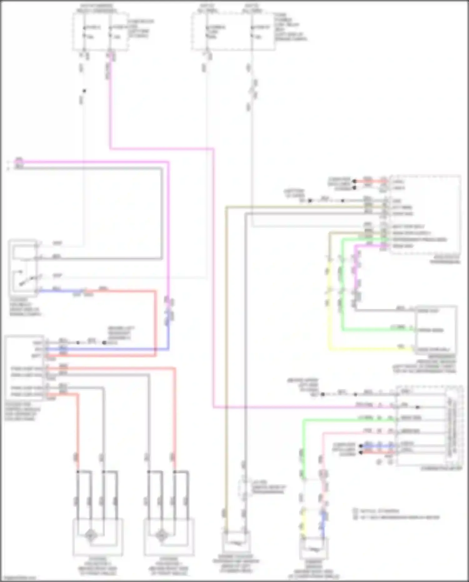 Wiring diagram w/ 7 inch information display meter for Infiniti QX60 II (2021-2024) (22 of 34)