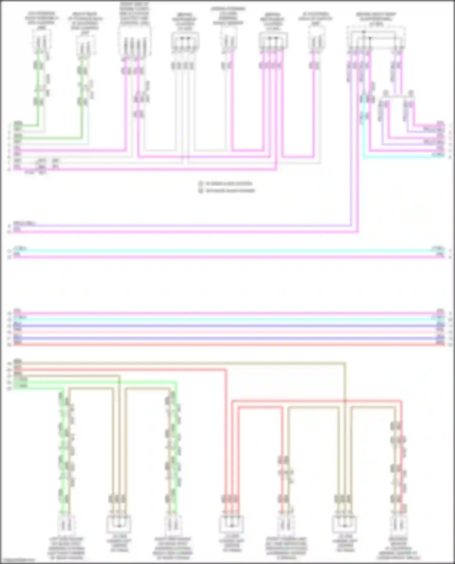Wiring diagram w/o bose audio system for Infiniti QX60 II (2021-2024) (2 of 3)