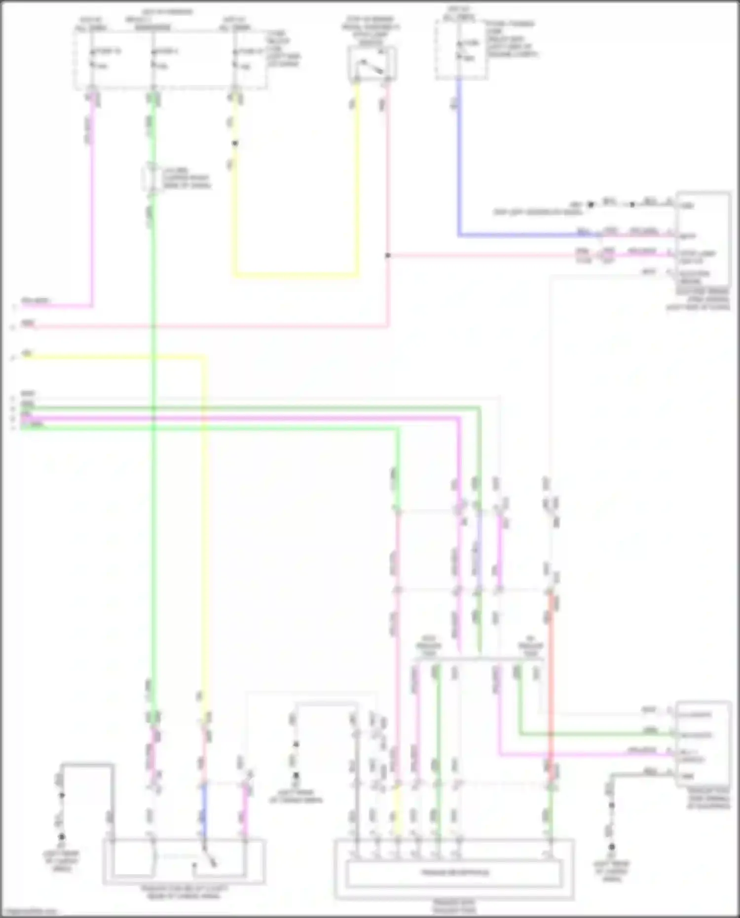 Wiring diagram w/o trailer tow for Infiniti QX60 II (2021-2024) (2 of 2)