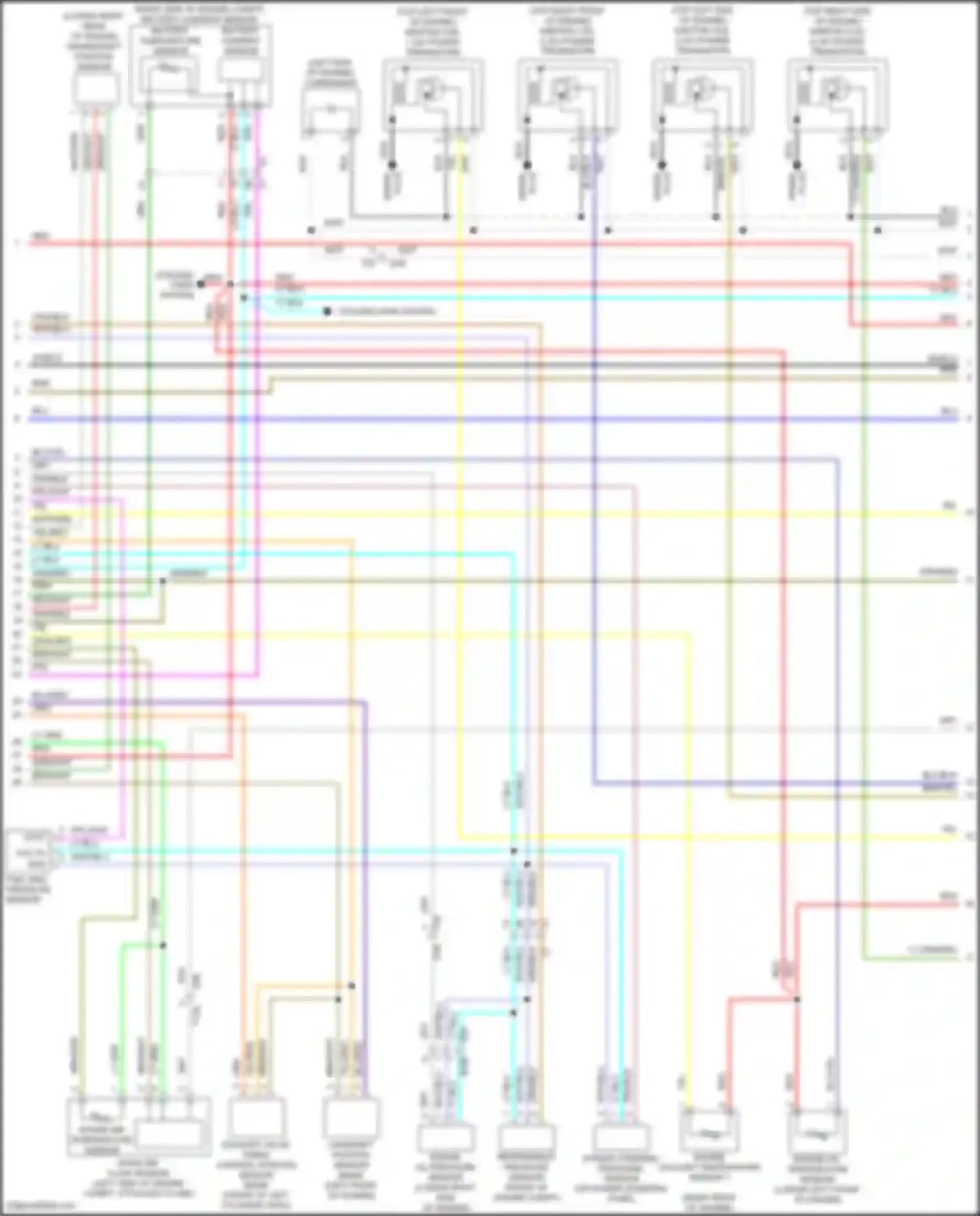 Car Wiring Diagrams for QX80 Infiniti I facelift 3 (2020-2024): Wiring diagram engine performance 5.6l (2 of 7)
