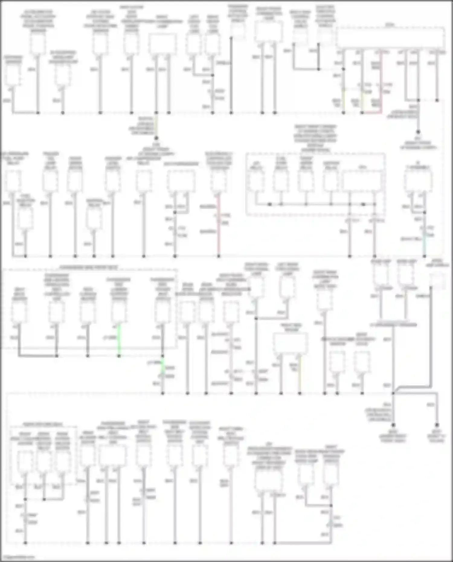 Wiring diagram air compressor relay for Infiniti QX80 I facelift 3 (2020-2024) (2 of 3)