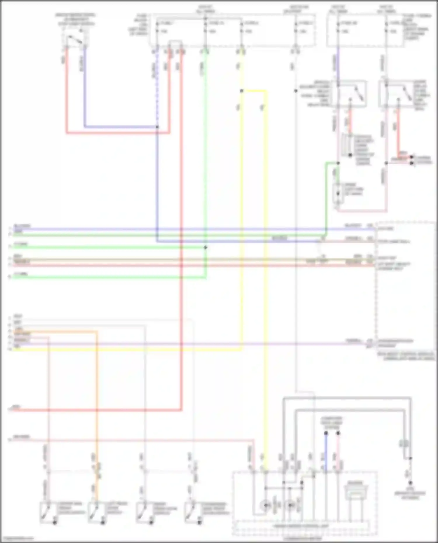 Wiring diagram a/t shift select power sply for Infiniti QX80 I facelift 3 (2020-2024) (1 of 2)