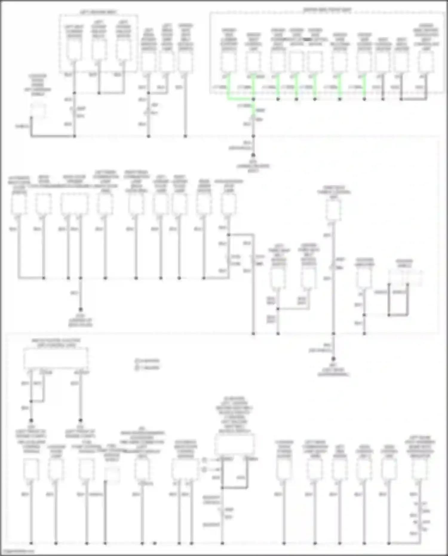 Wiring diagram automatic back door close switch for Infiniti QX80 I facelift 3 (2020-2024) (3 of 3)