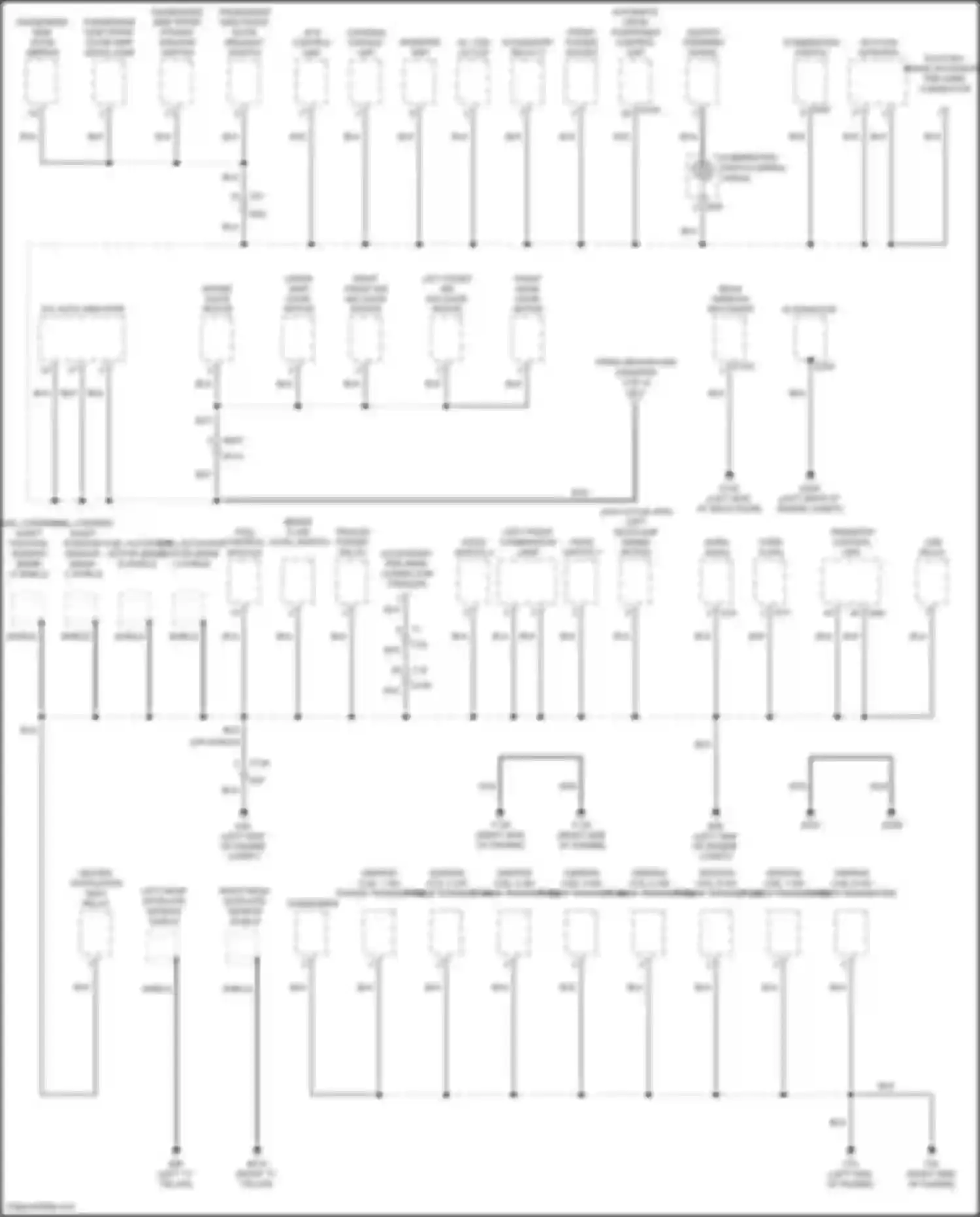 Wiring diagram automatic drive positioner control unit for Infiniti QX80 I facelift 3 (2020-2024) (1 of 3)