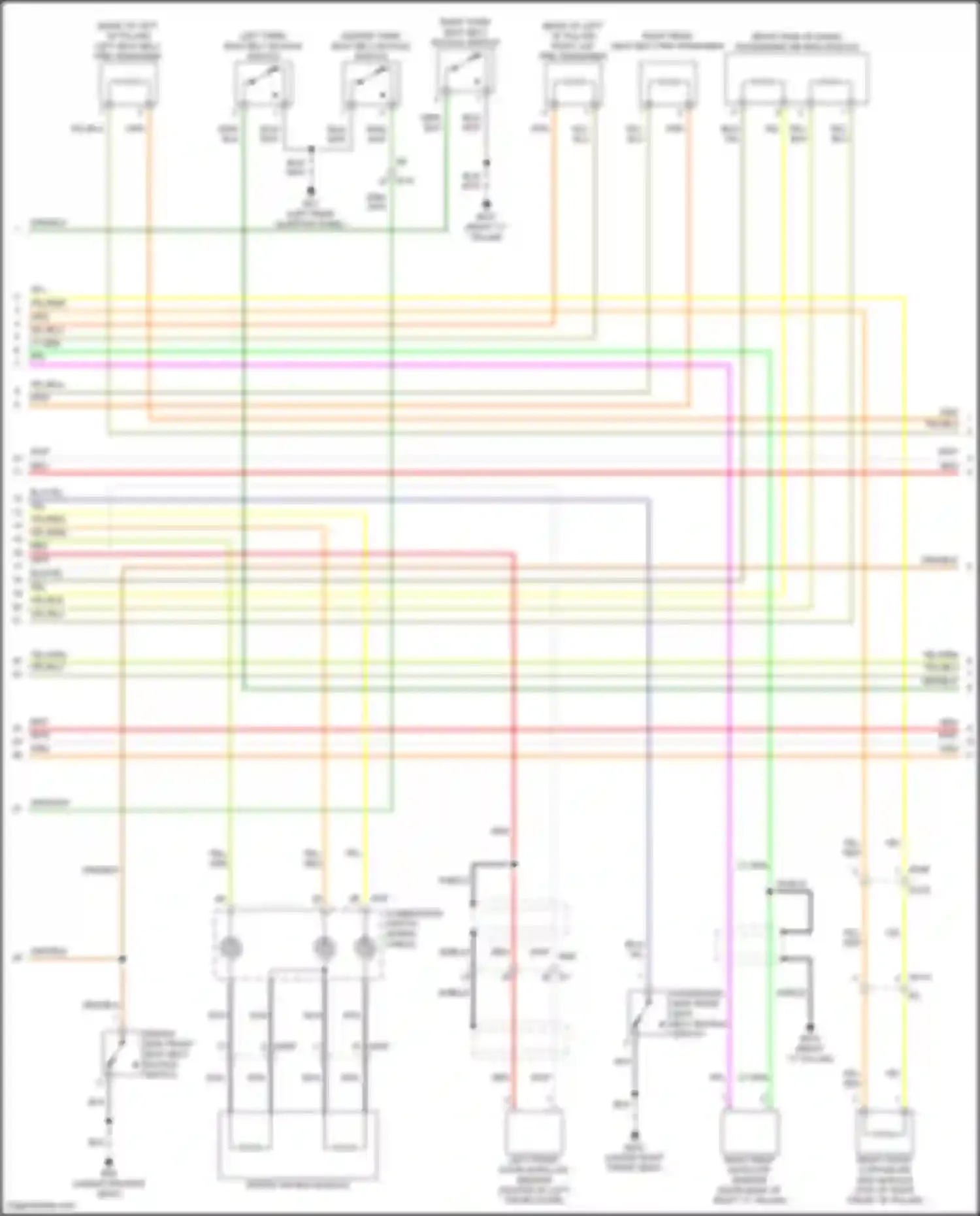 Wiring diagram blu/yel for Infiniti QX80 I facelift 3 (2020-2024) (8 of 12)