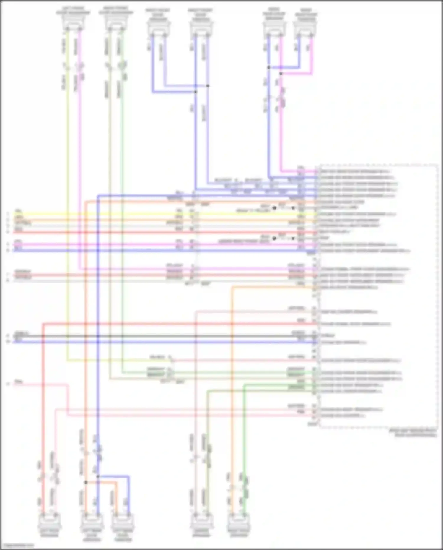 Wiring diagram center speaker for Infiniti QX80 I facelift 3 (2020-2024) (2 of 4)