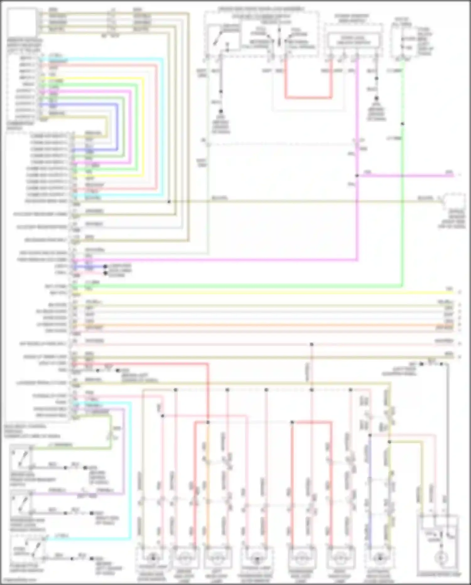 Wiring diagram combi sw output 5 for Infiniti QX80 I facelift 3 (2020-2024) (3 of 7)