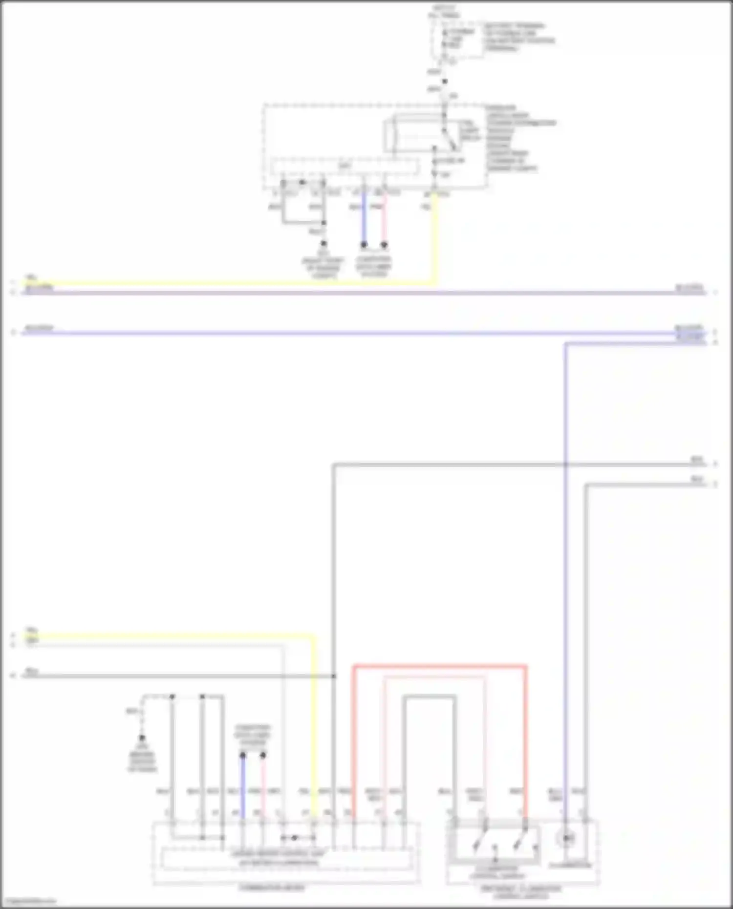 Wiring diagram combination meter for Infiniti QX80 I facelift 3 (2020-2024) (33 of 35)