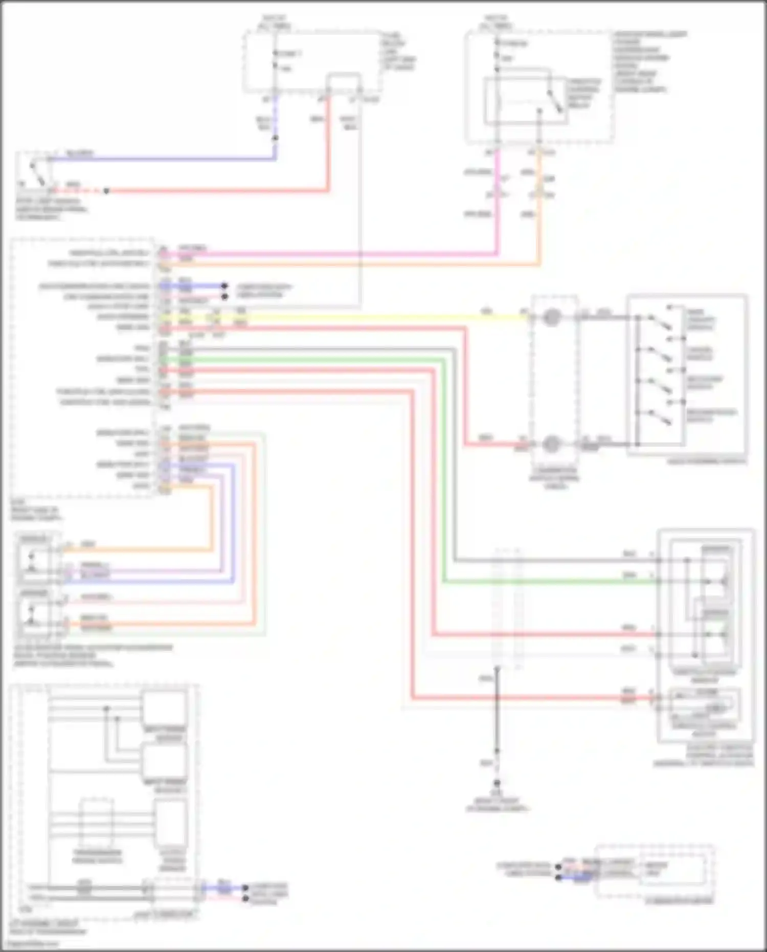 Wiring diagram combination meter for Infiniti QX80 I facelift 3 (2020-2024) (22 of 35)