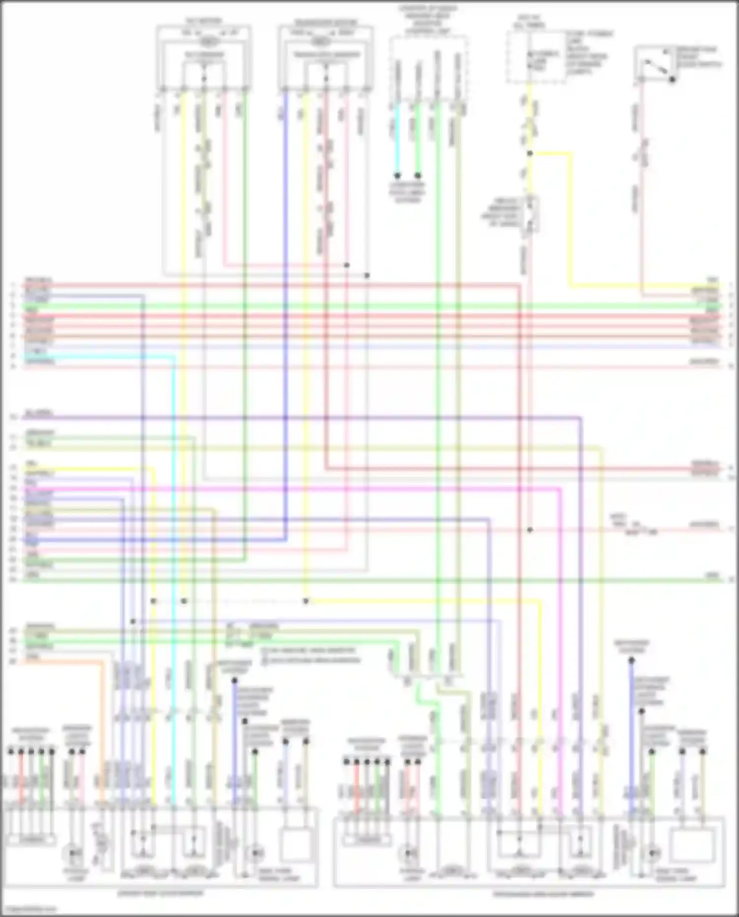Wiring diagram computer data lines system for Infiniti QX80 I facelift 3 (2020-2024) (58 of 69)