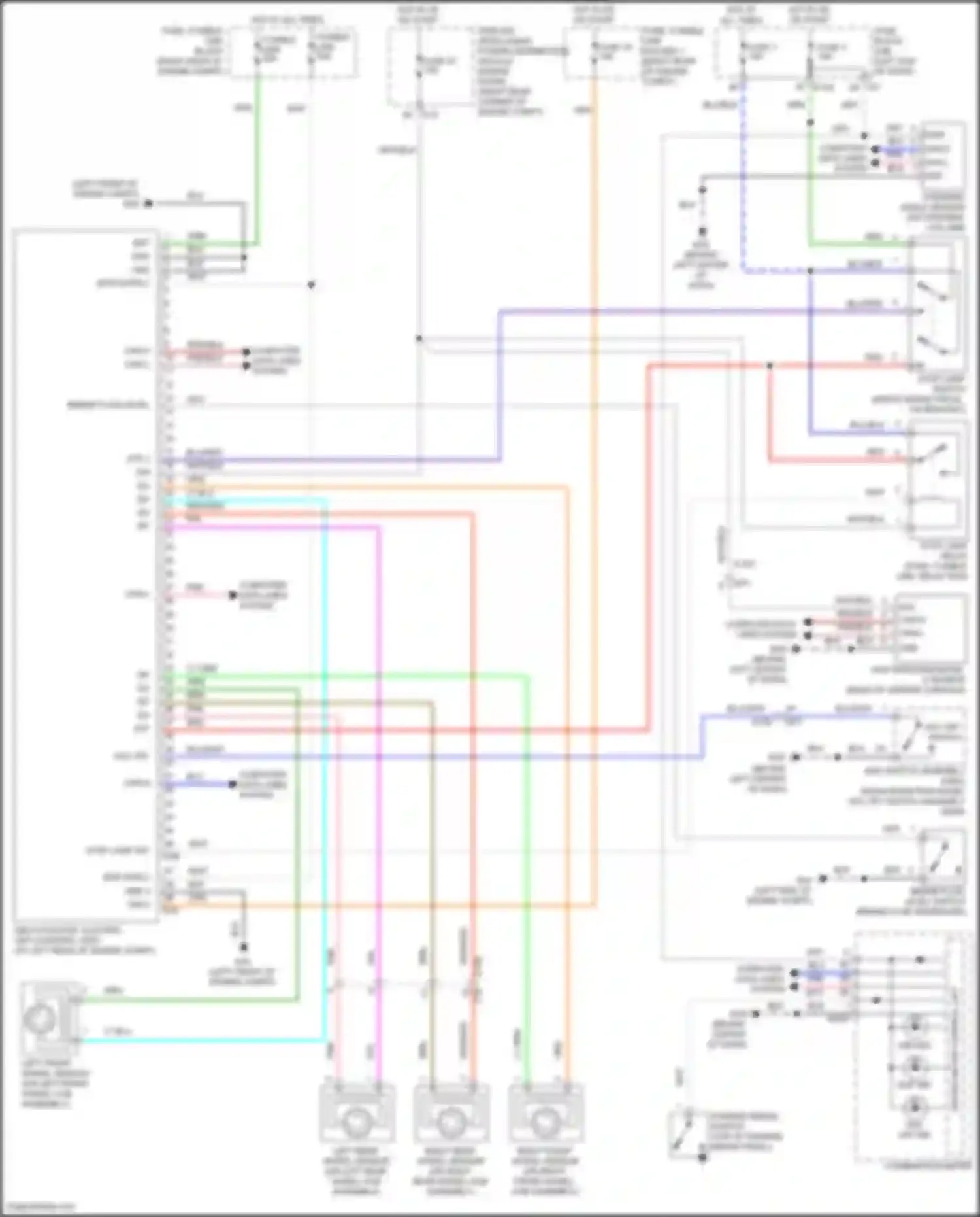 Wiring diagram dp rr for Infiniti QX80 I facelift 3 (2020-2024) (1 of 1)