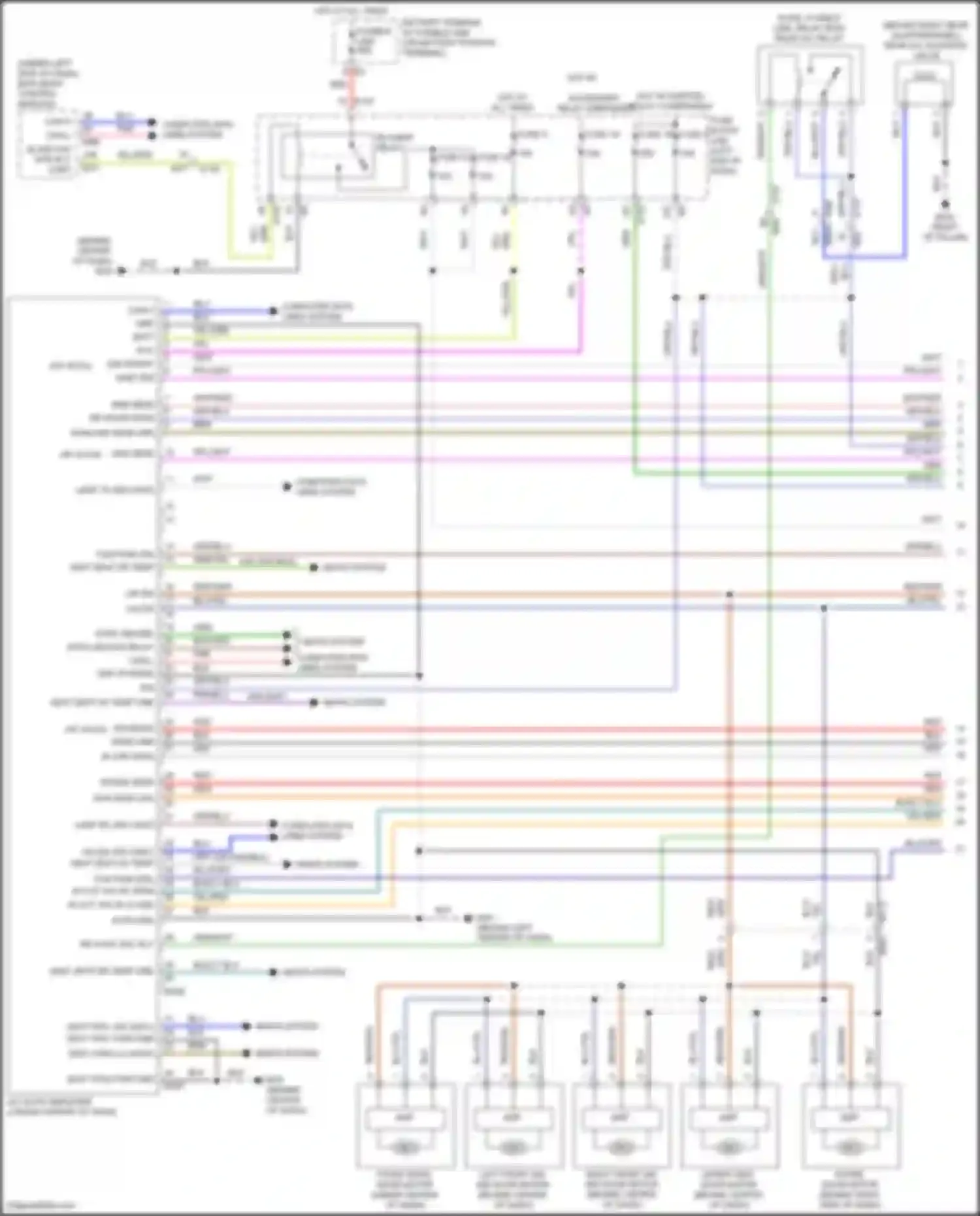 Wiring diagram gas sens for Infiniti QX80 I facelift 3 (2020-2024) (1 of 1)