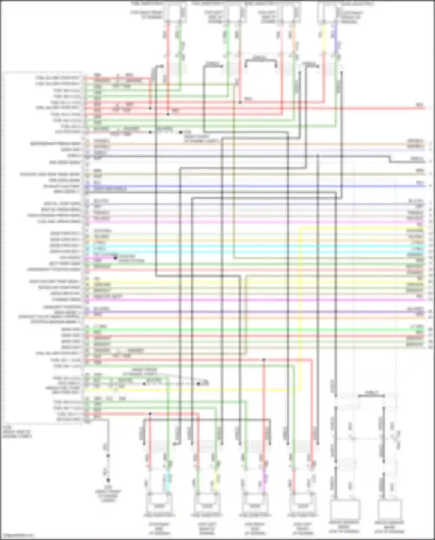 Wiring diagram grn/org for Infiniti QX80 I facelift 3 (2020-2024) (7 of 8)
