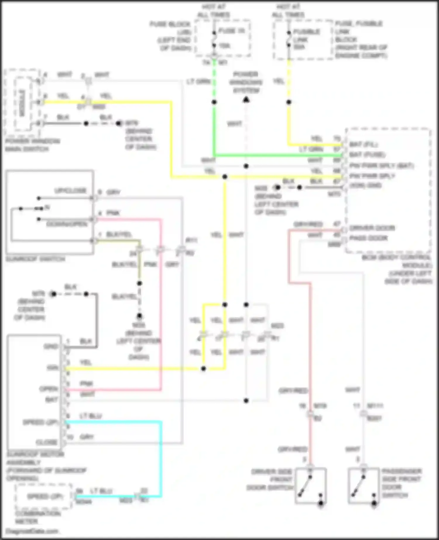 Wiring diagram gry for Infiniti QX80 I facelift 3 (2020-2024) (50 of 56)