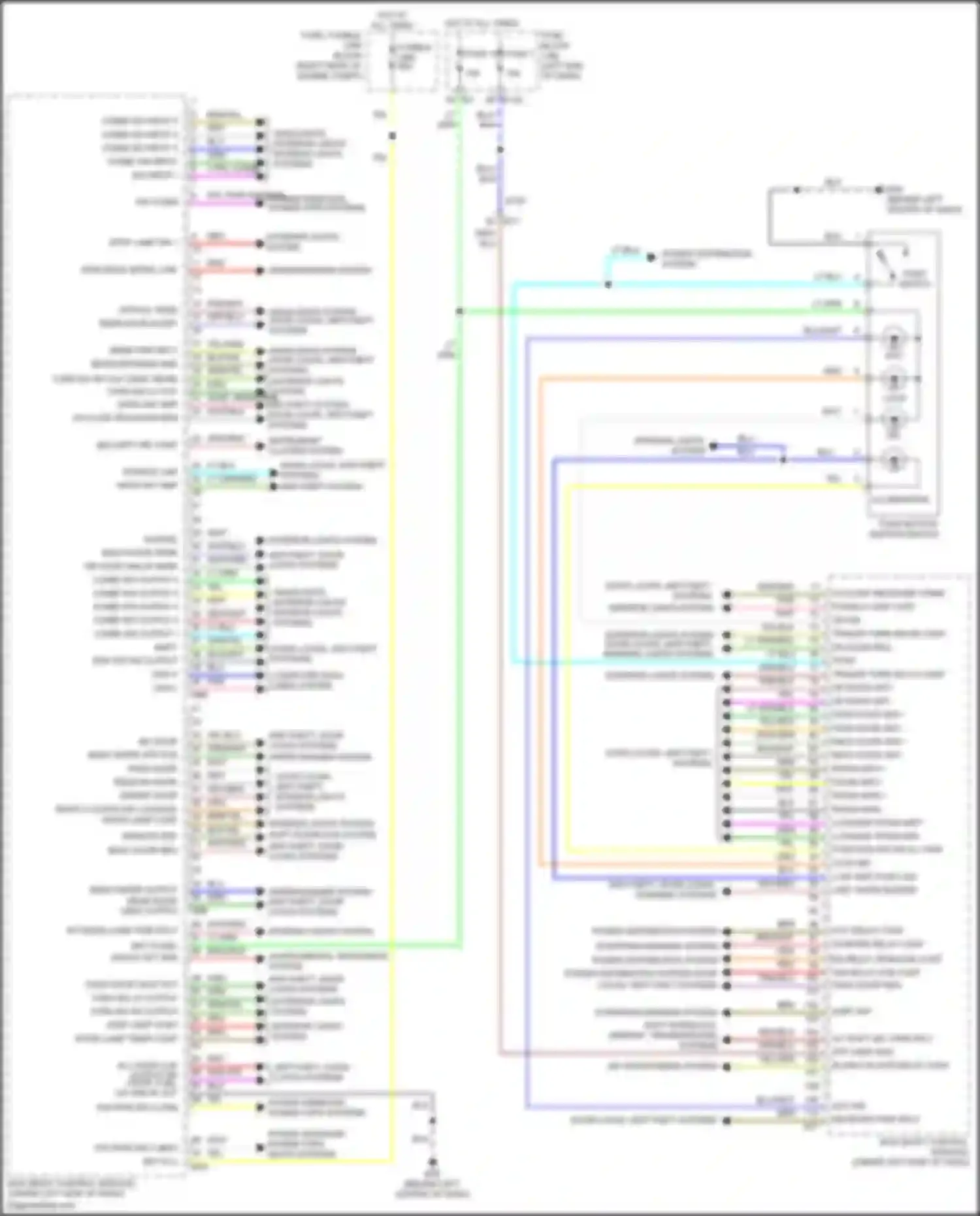 Wiring diagram hot at all times for Infiniti QX80 I facelift 3 (2020-2024) (42 of 67)