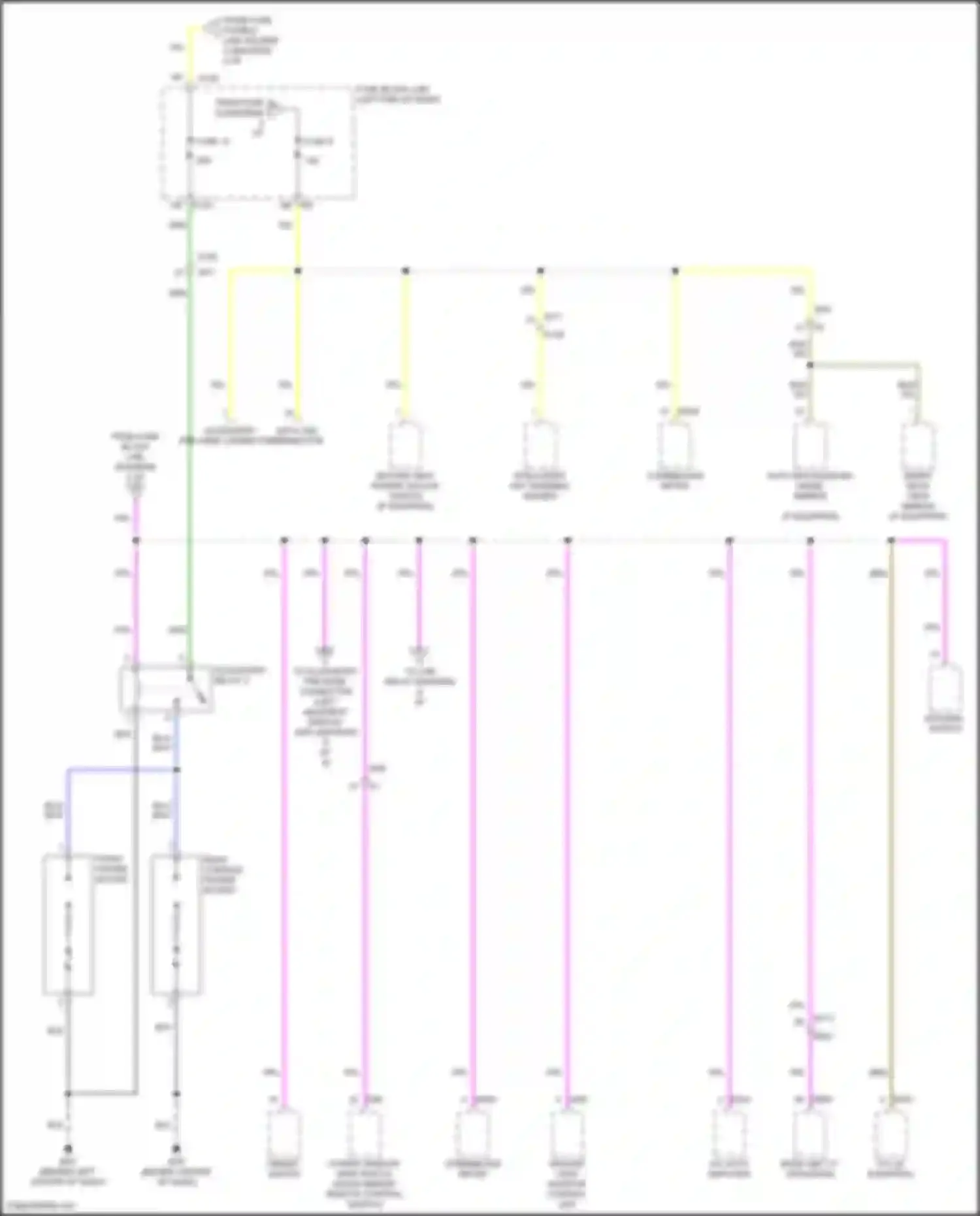 Wiring diagram integral switch for Infiniti QX80 I facelift 3 (2020-2024) (3 of 3)