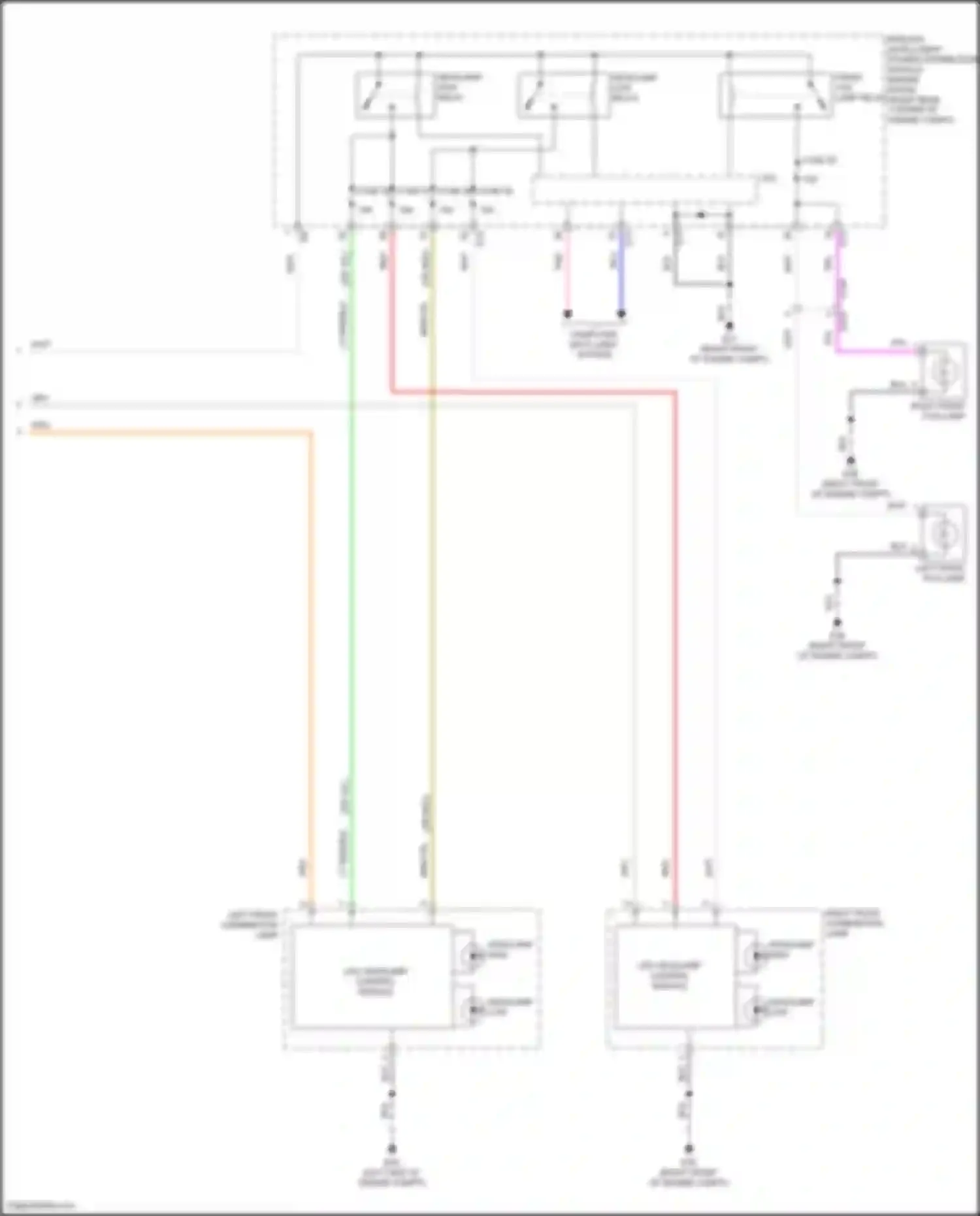 Wiring diagram lt grn/blk for Infiniti QX80 I facelift 3 (2020-2024) (5 of 14)