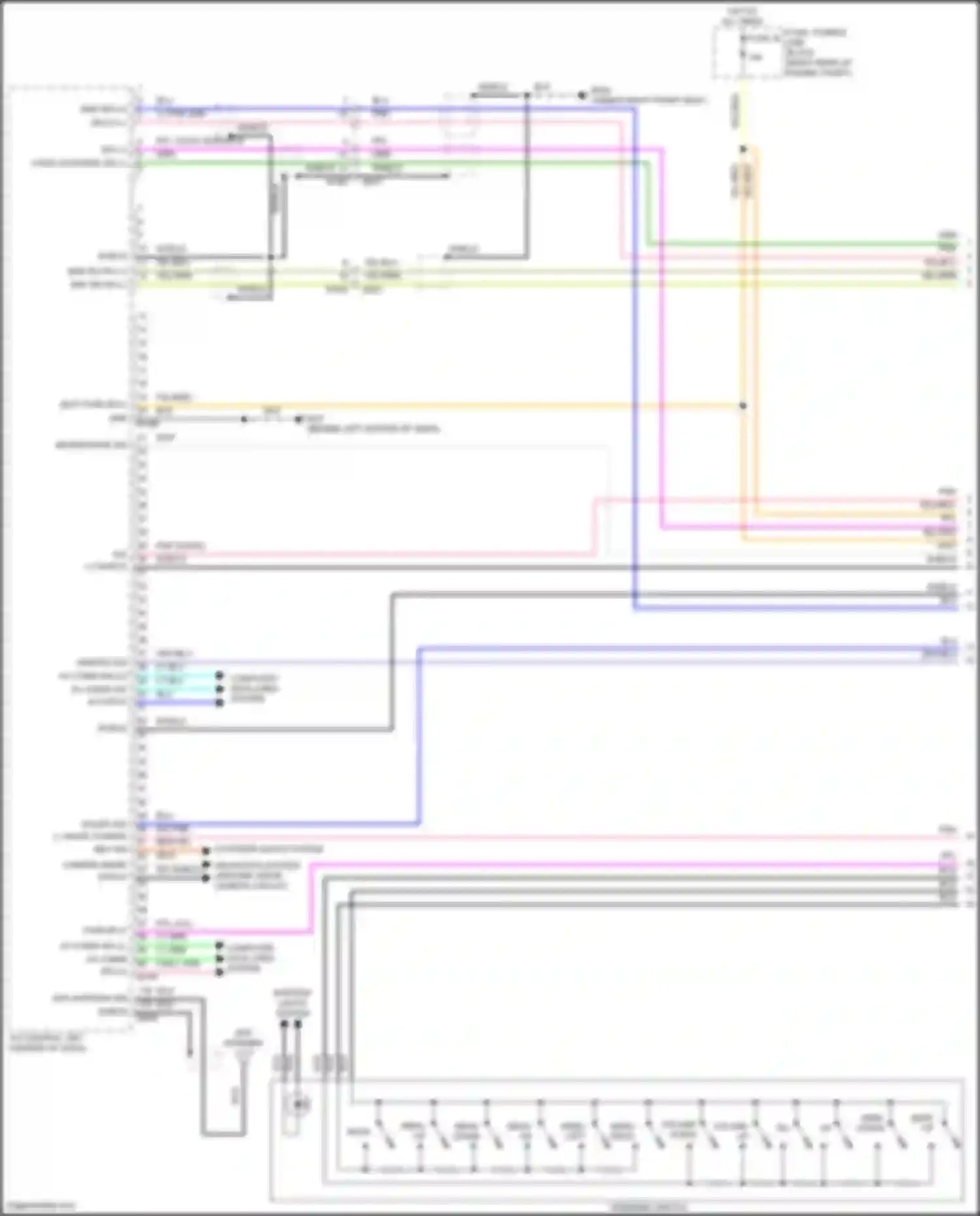 Wiring diagram menu left for Infiniti QX80 I facelift 3 (2020-2024) (1 of 4)