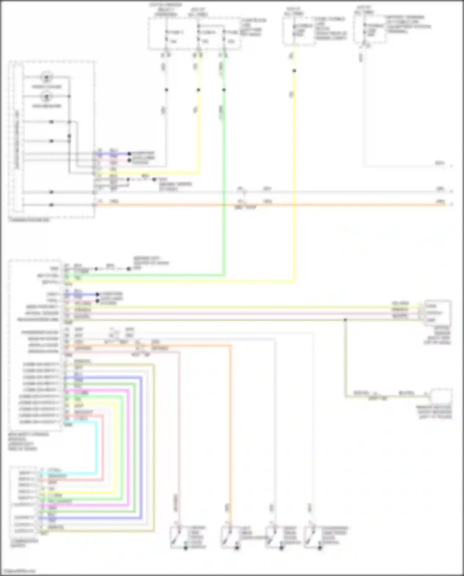 Wiring diagram remote keyless entry receiver for Infiniti QX80 I facelift 3 (2020-2024) (3 of 5)