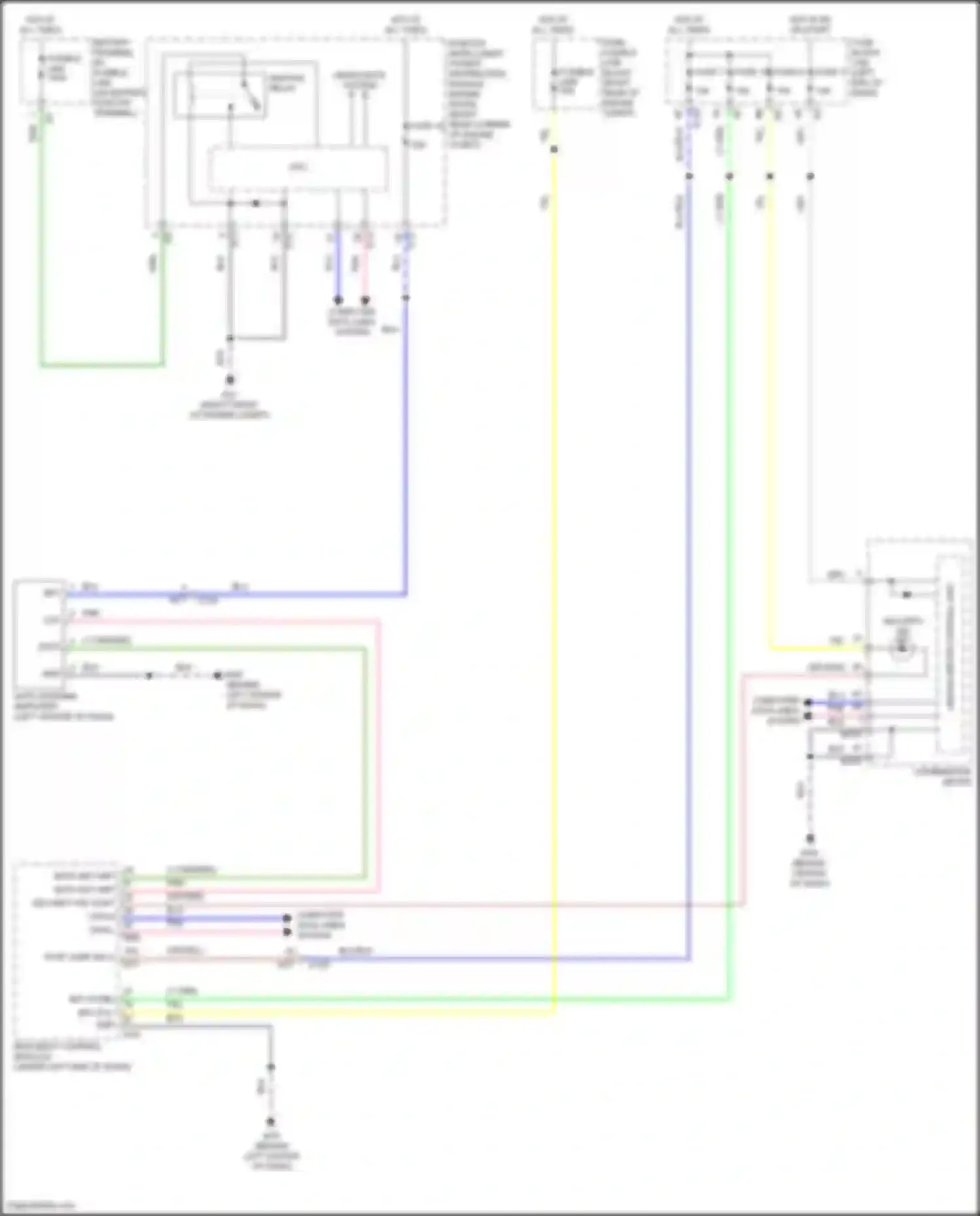 Wiring diagram security ind for Infiniti QX80 I facelift 3 (2020-2024) (1 of 3)