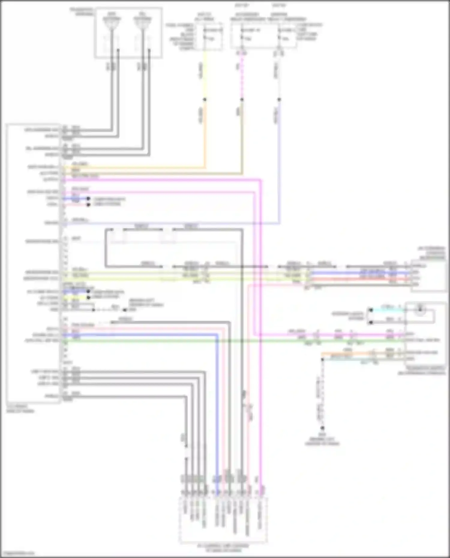 Wiring diagram sos sw led sig for Infiniti QX80 I facelift 3 (2020-2024) (1 of 1)