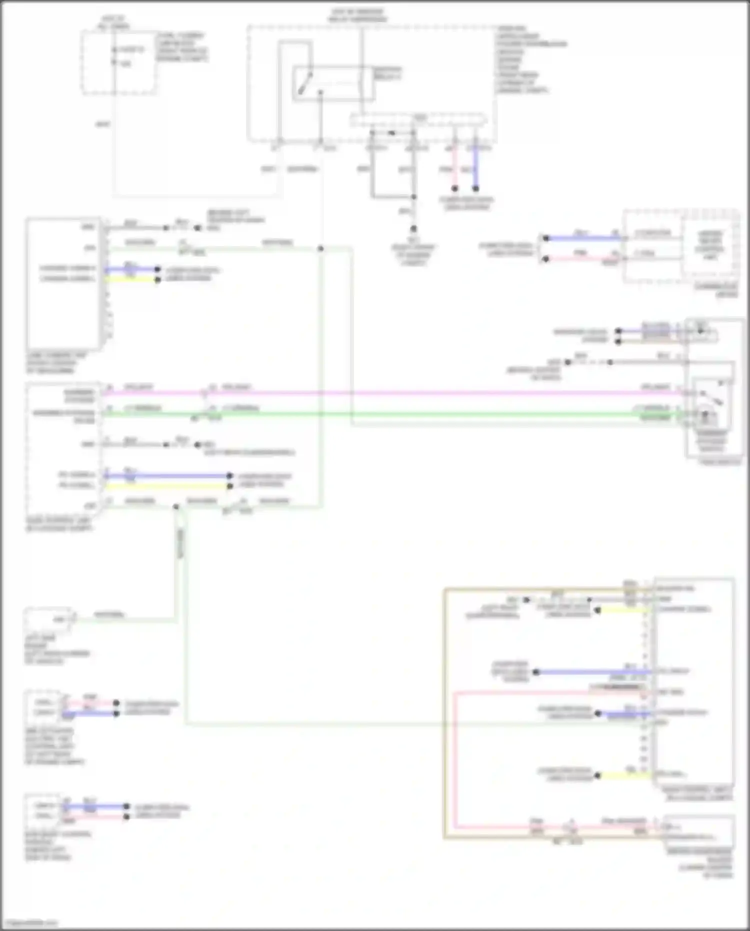 Wiring diagram unified meter control unit for Infiniti QX80 I facelift 3 (2020-2024) (6 of 23)