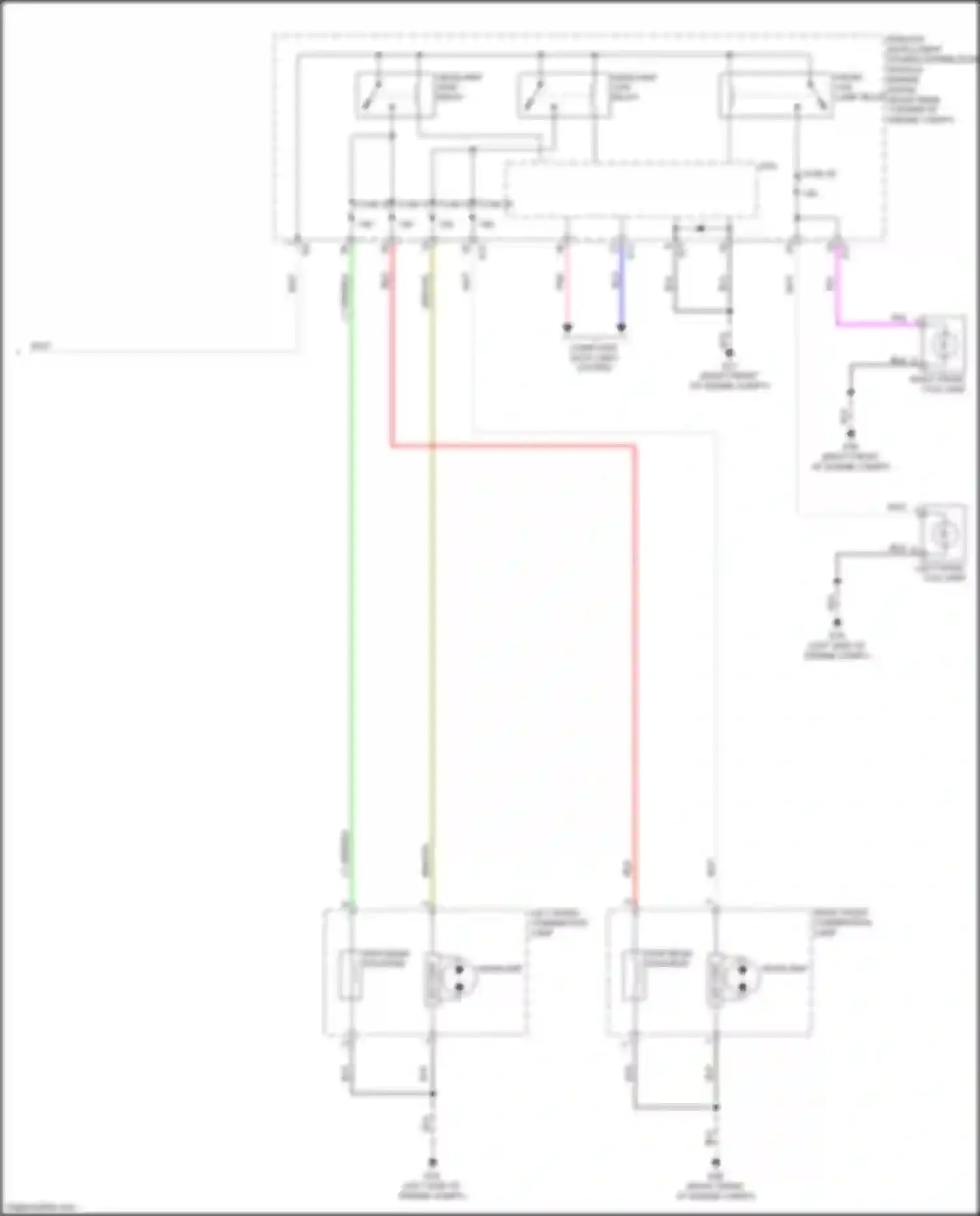 Car Wiring Diagrams for QX80 Infiniti I (2013-2014): Headlamps circuit (2 of 2)
