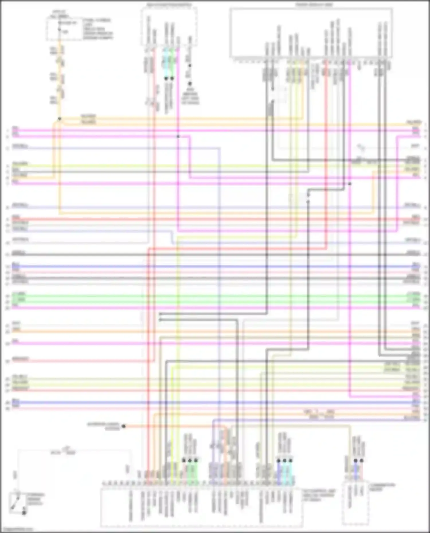 Car Wiring Diagrams for QX80 Infiniti I (2013-2014): Radio circuit, 13 speakers (2 of 9)