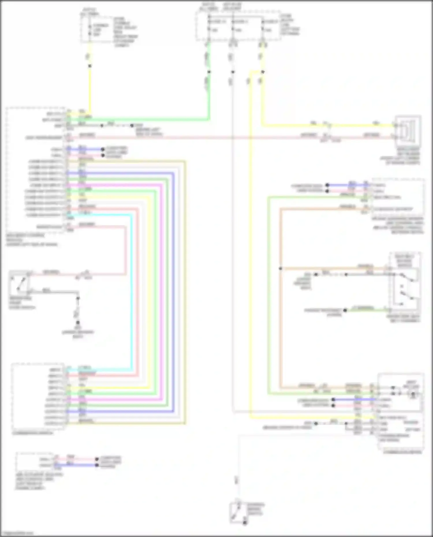 Car Wiring Diagrams for QX80 Infiniti I (2013-2014): Chime circuit