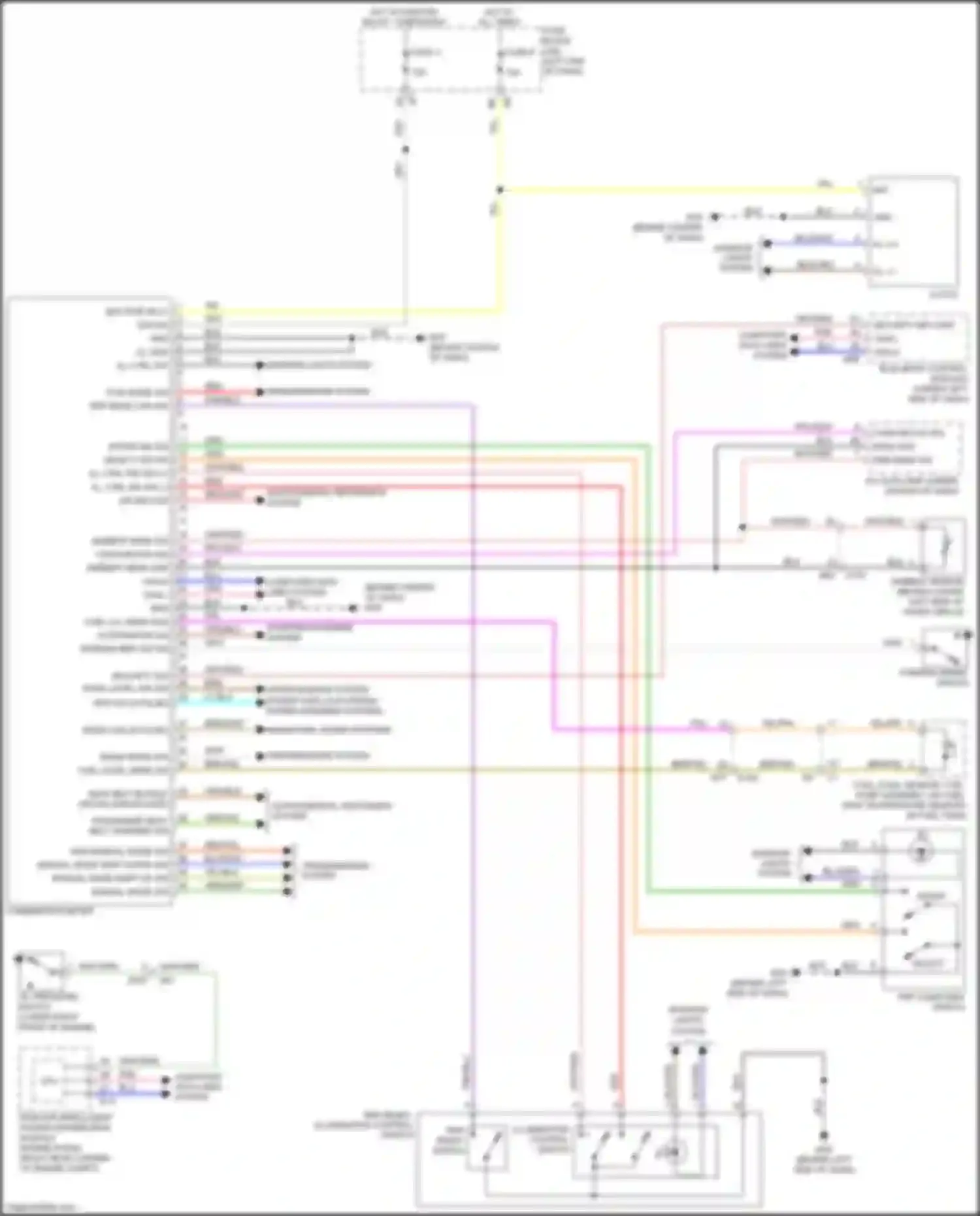 Wiring diagram amb sens sig for Infiniti QX80 I (2013-2014) (3 of 3)