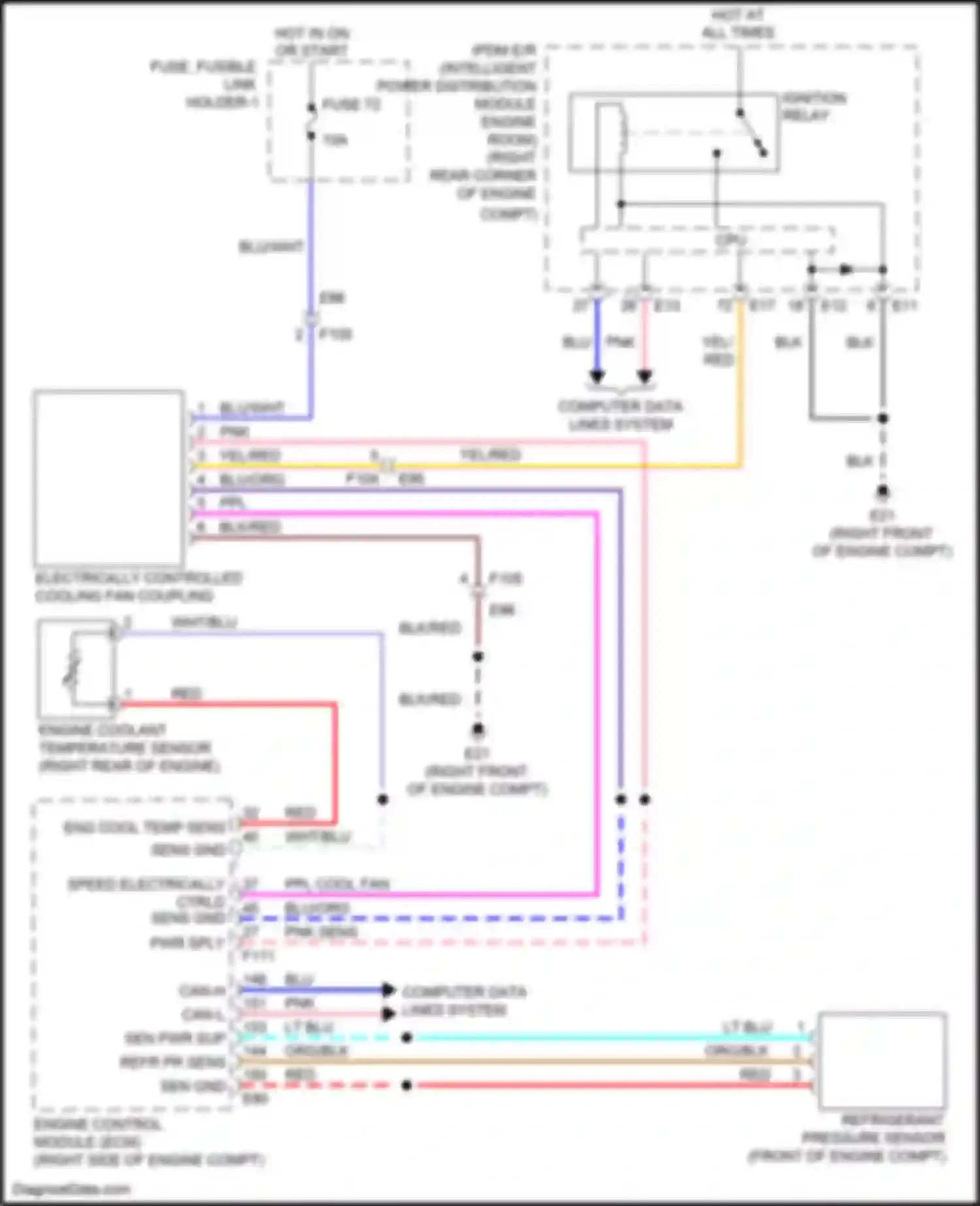 Wiring diagram can-h pnk can-l for Infiniti QX80 I (2013-2014) (13 of 15)