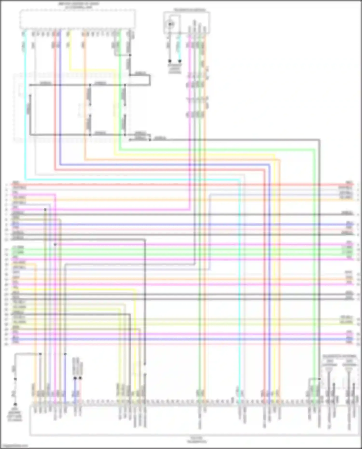 Wiring diagram ecall sw for Infiniti QX80 I (2013-2014) (2 of 4)