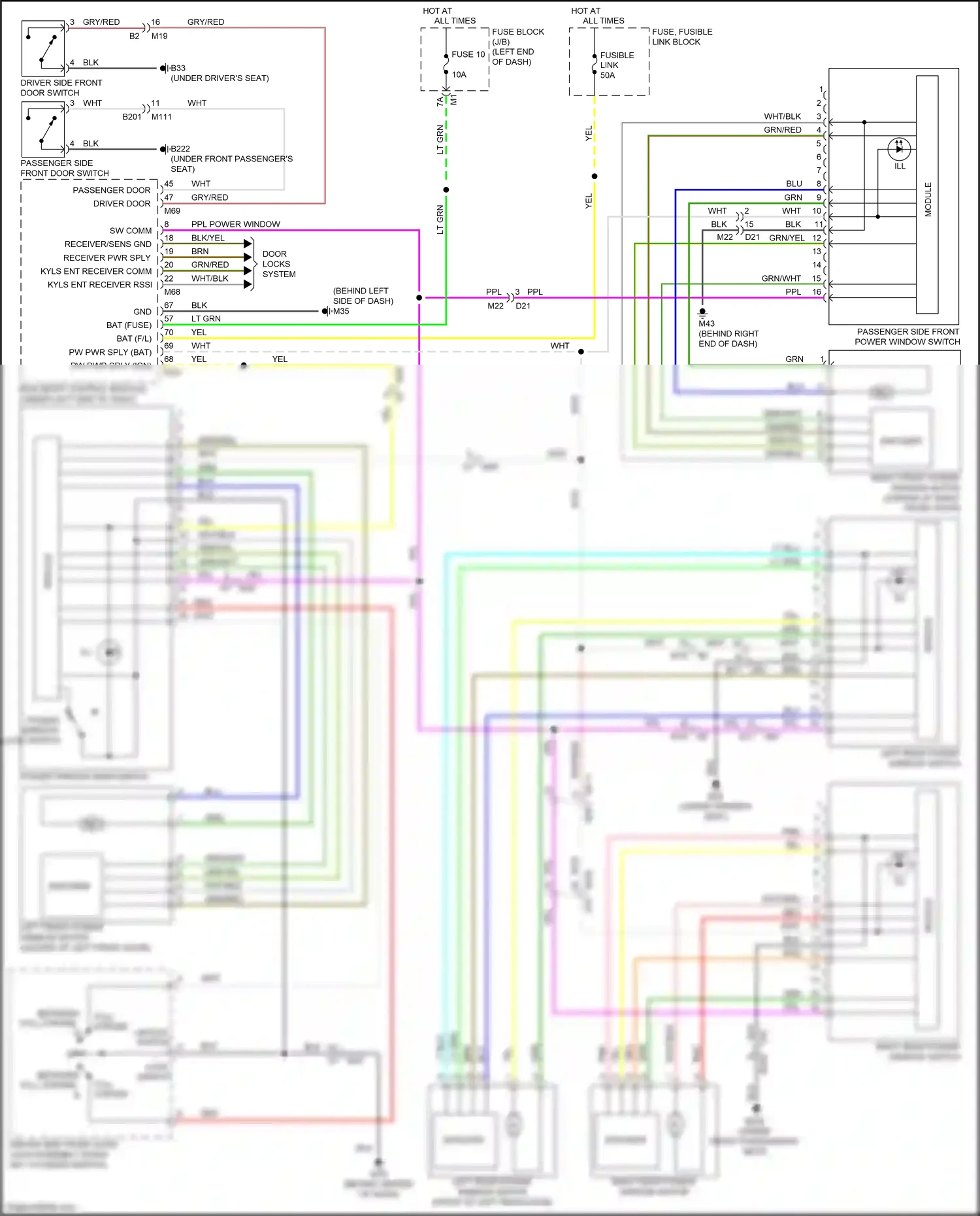 Infiniti QX80 I (2013-2014) encoder wiring diagram  (1 of 1)