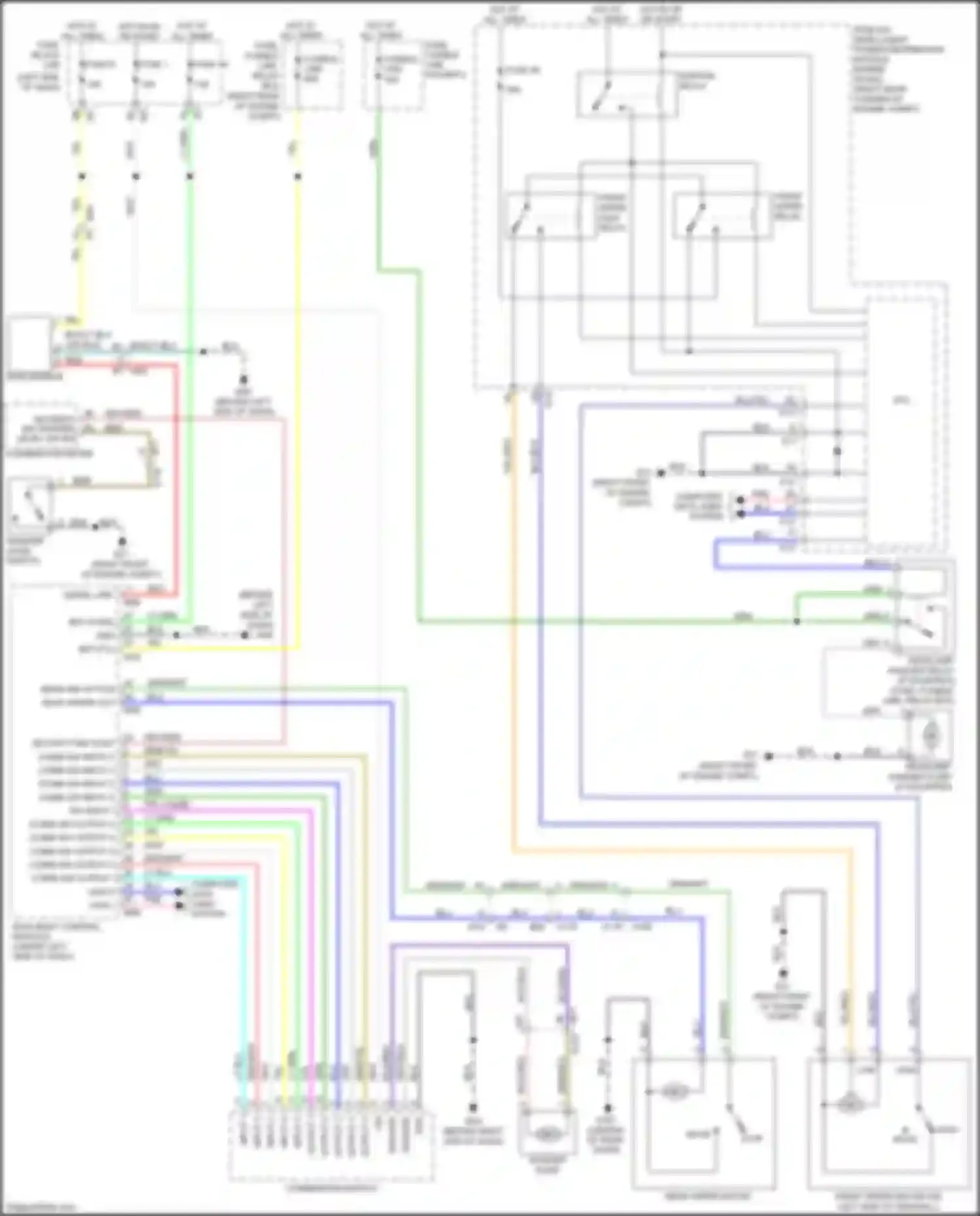 Wiring diagram front wiper relay for Infiniti QX80 I (2013-2014) (2 of 2)