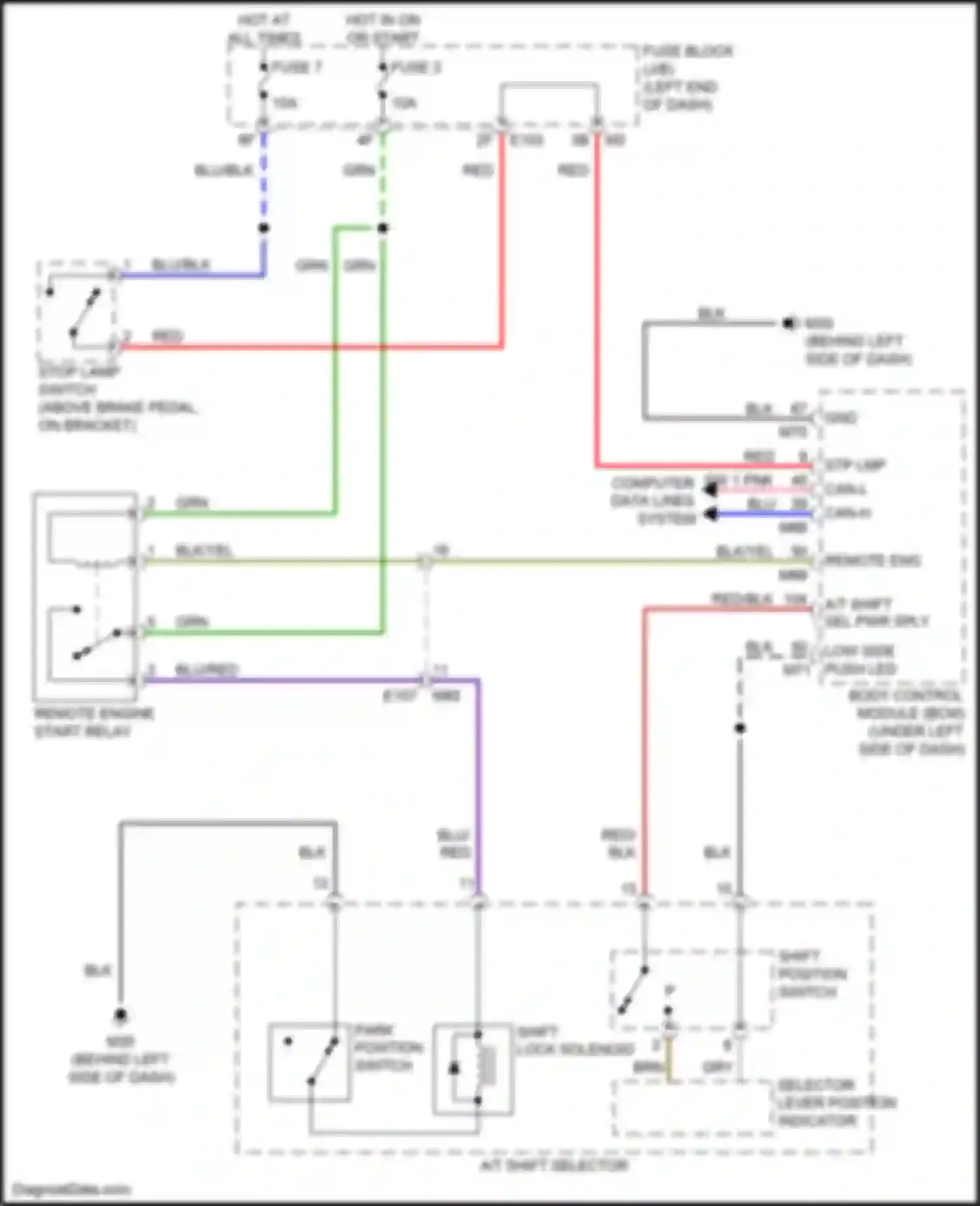 Wiring diagram fuse 7 for Infiniti QX80 I (2013-2014) (9 of 12)