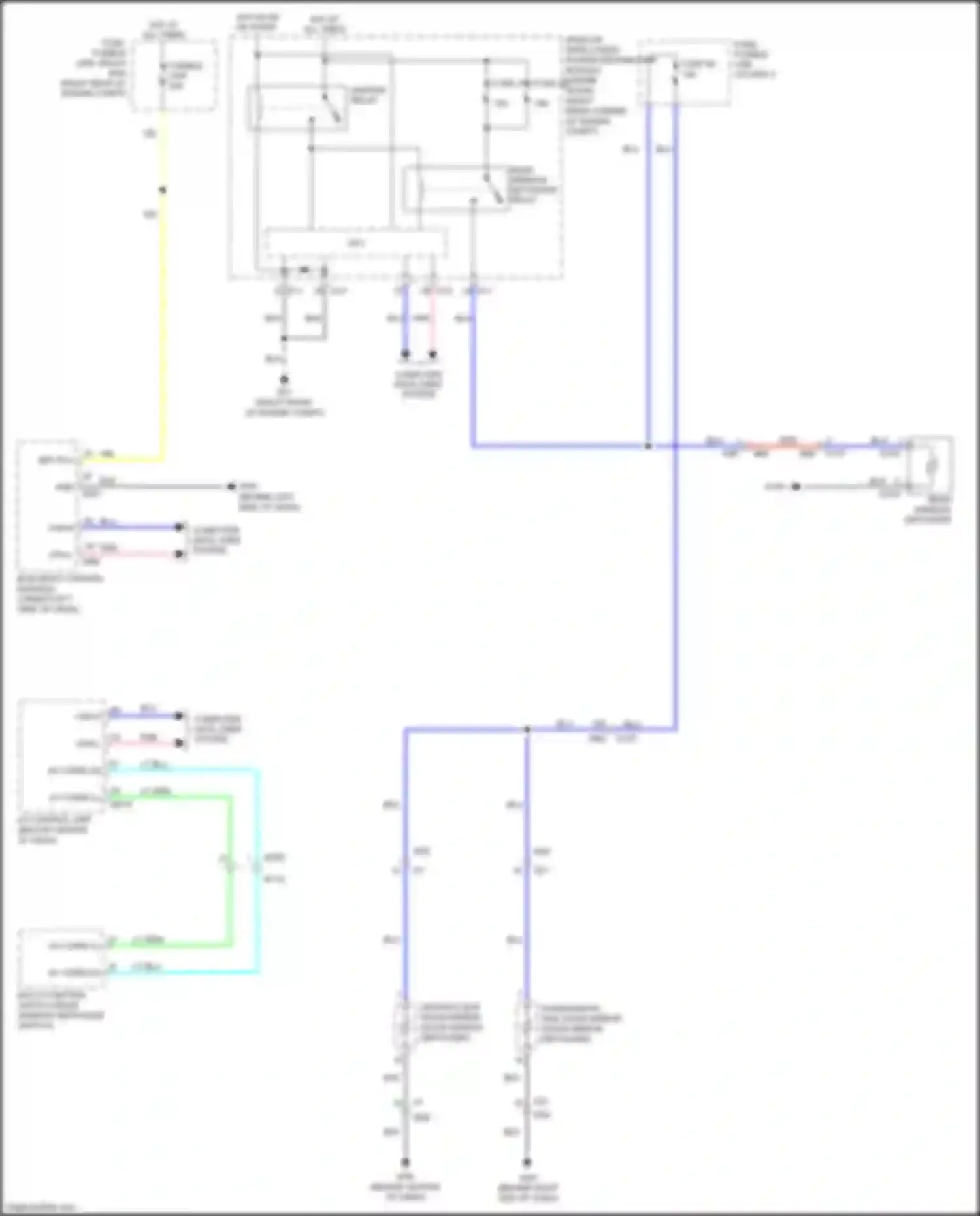Wiring diagram fuse, fusible link, relay box for Infiniti QX80 I (2013-2014) (22 of 39)