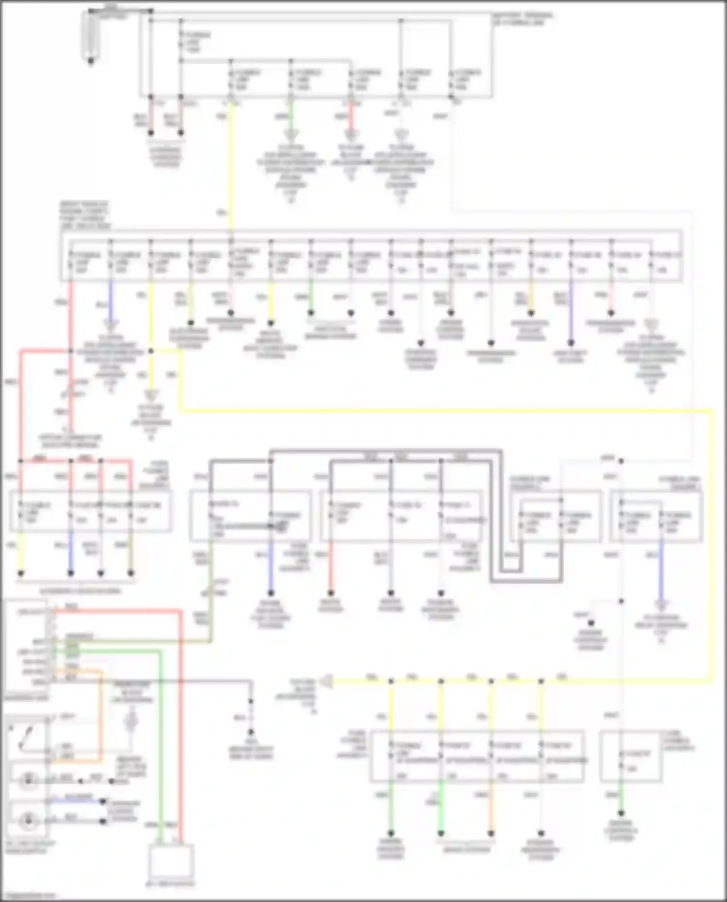 Wiring diagram fusible link a for Infiniti QX80 I (2013-2014) (2 of 2)