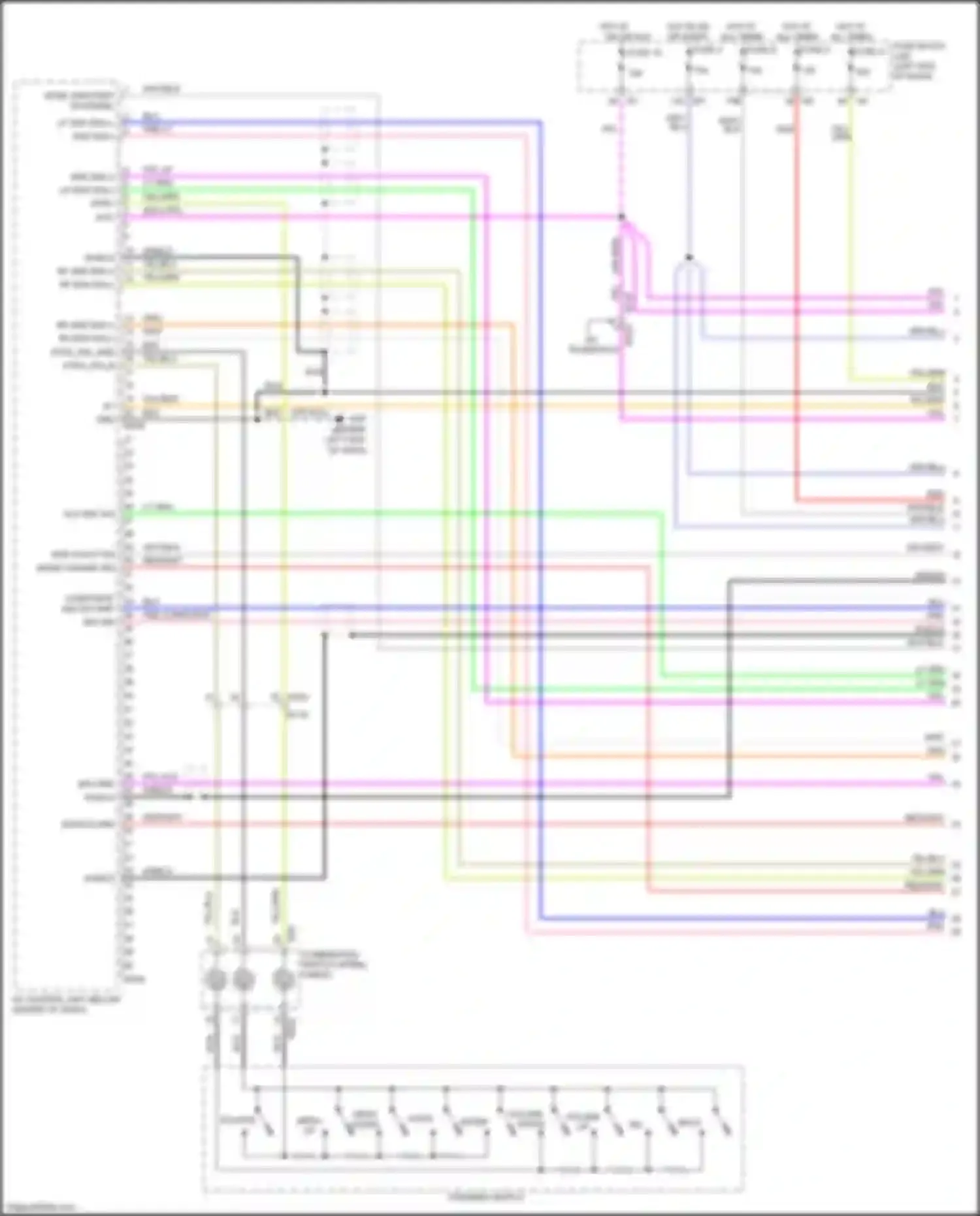 Wiring diagram mode change sig for Infiniti QX80 I (2013-2014) (1 of 4)