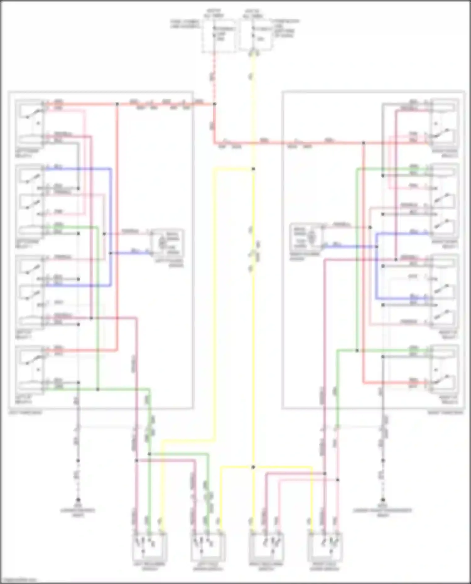 Wiring diagram right folding motor for Infiniti QX80 I (2013-2014) (1 of 1)