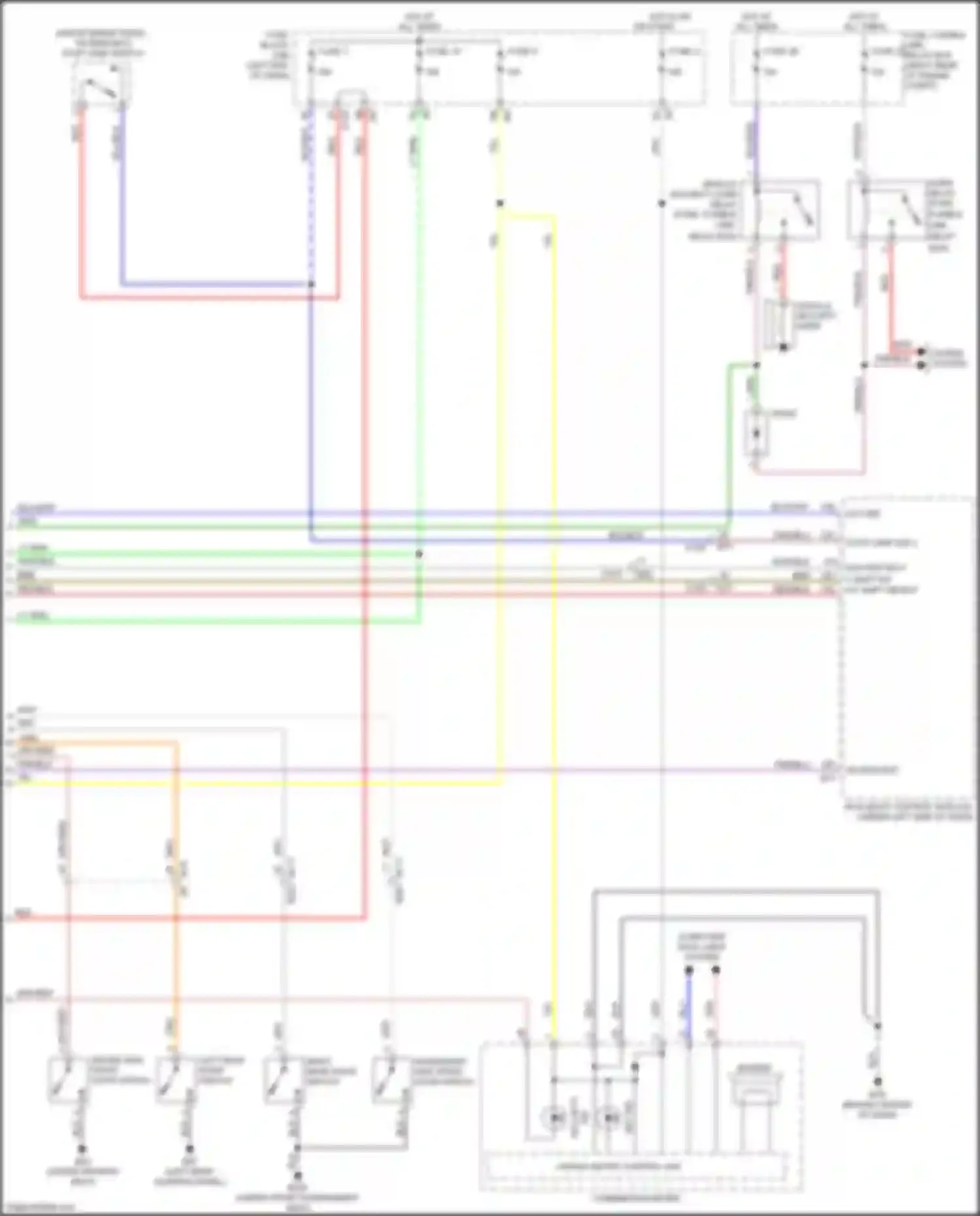Wiring diagram stop lamp sw 2 for Infiniti QX80 I (2013-2014) (1 of 3)