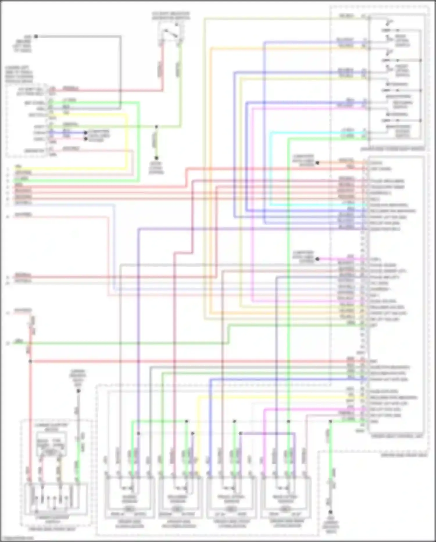 Wiring diagram tilt sens for Infiniti QX80 I (2013-2014) (1 of 1)