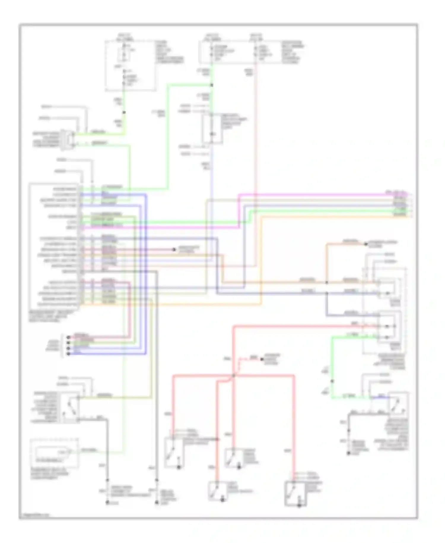 Amigo Isuzu II (1998-2000): Anti-theft circuit (1 of 2)