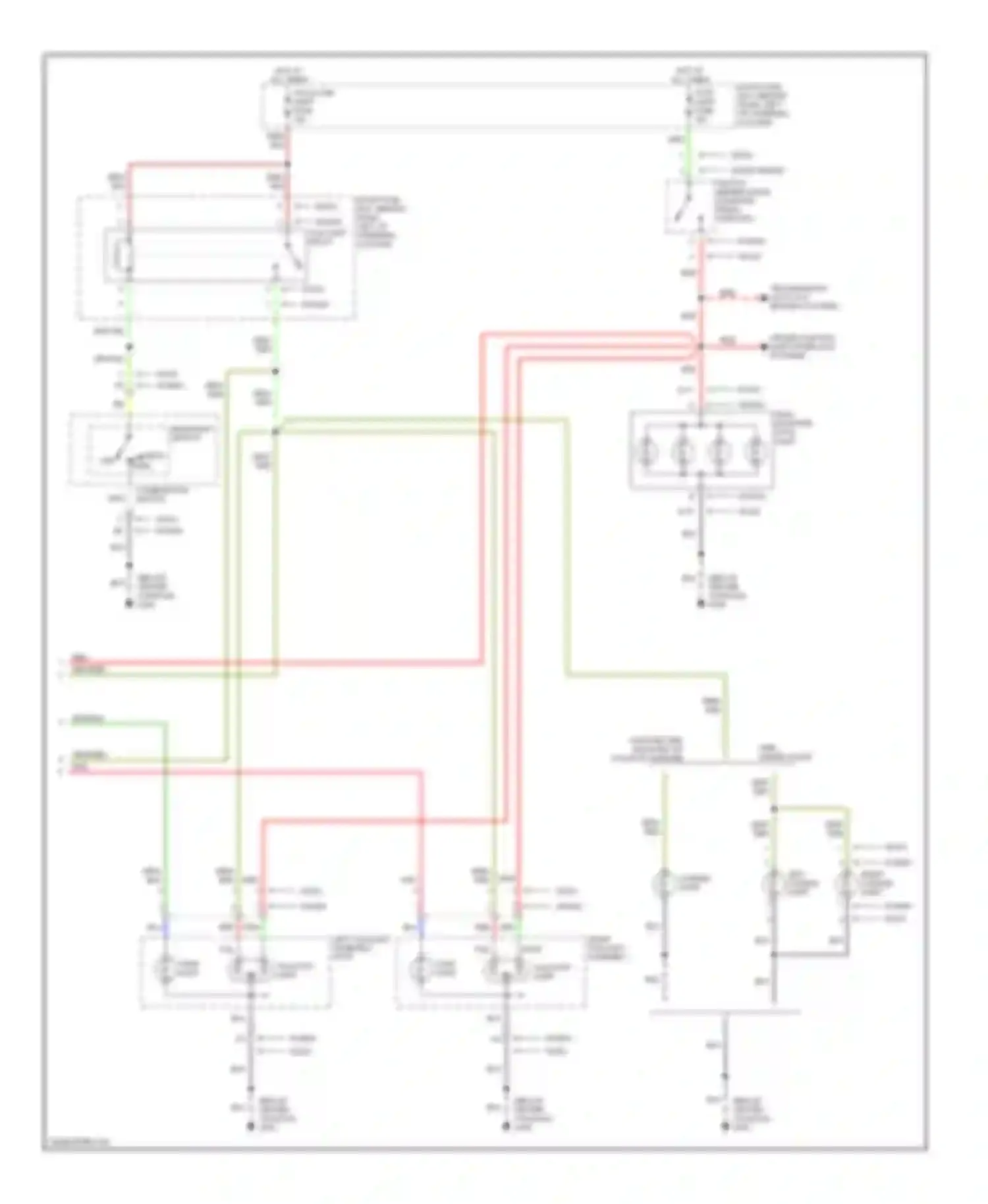 Amigo Isuzu II (1998-2000): Exterior lamps circuit (2 of 2)